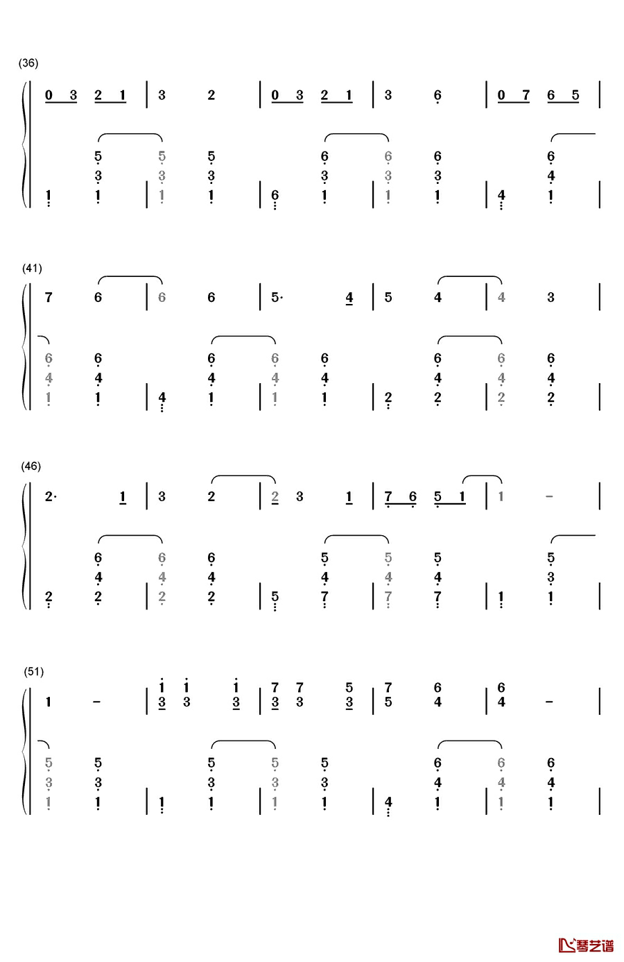 青春啊，青春钢琴简谱-数字双手-关贵敏3