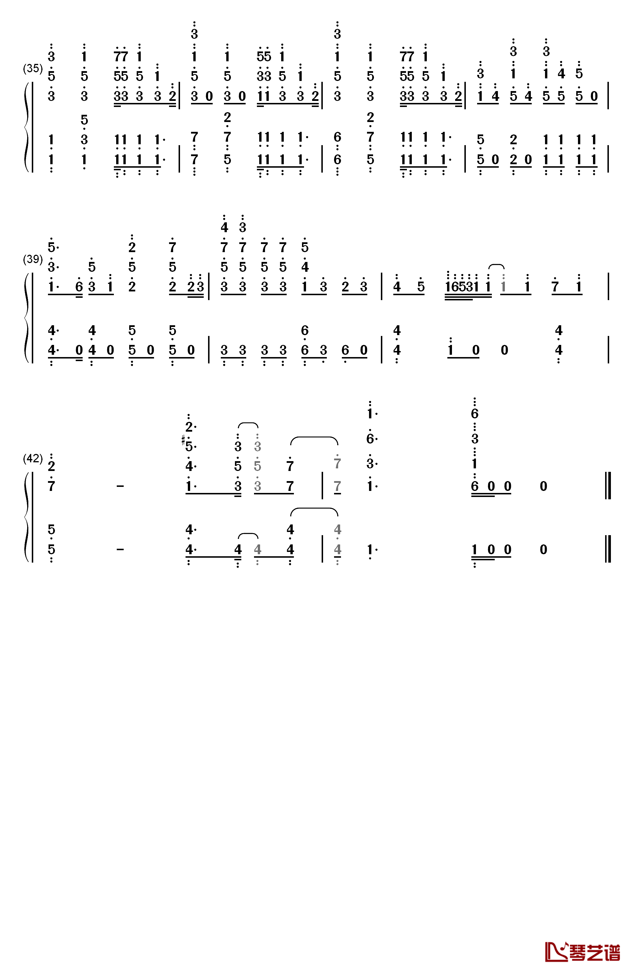 言わないけどね钢琴简谱-数字双手-大原ゆい子3