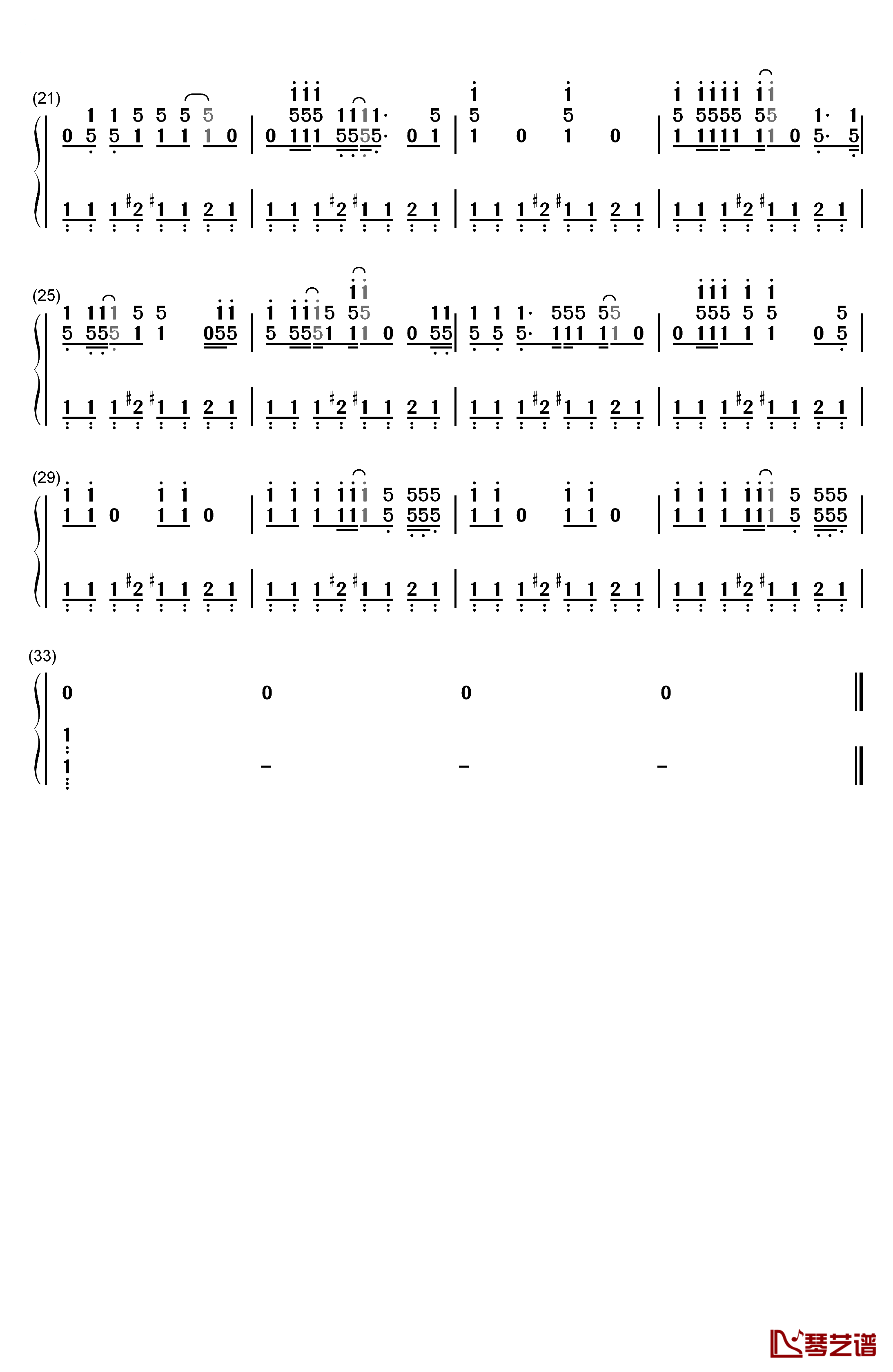 Baby Got Back钢琴简谱-数字双手-Sir Mix-a-Lot2