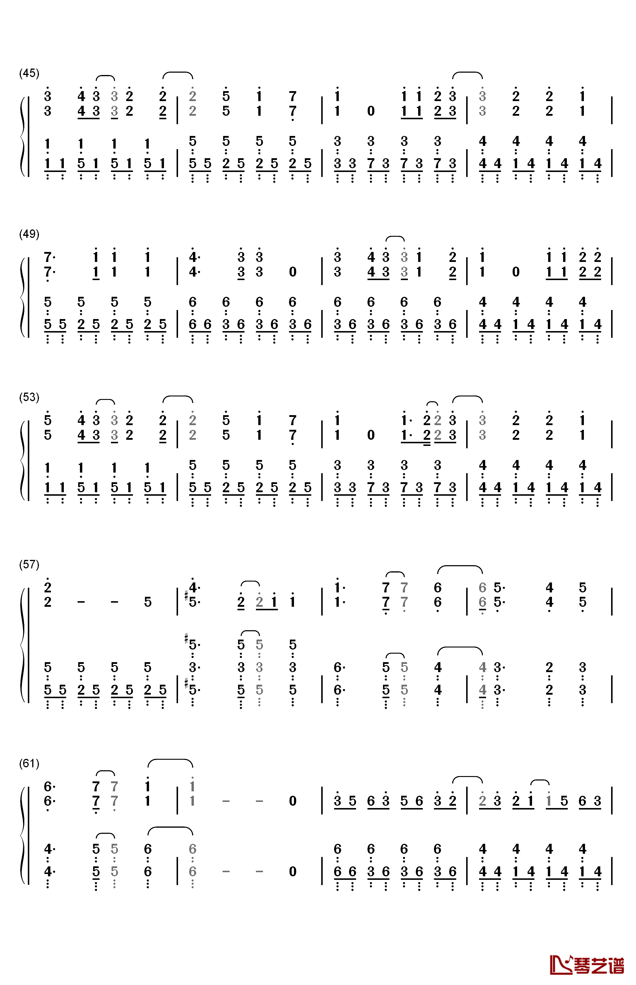 Valkyrie钢琴简谱-数字双手-和乐器乐队3