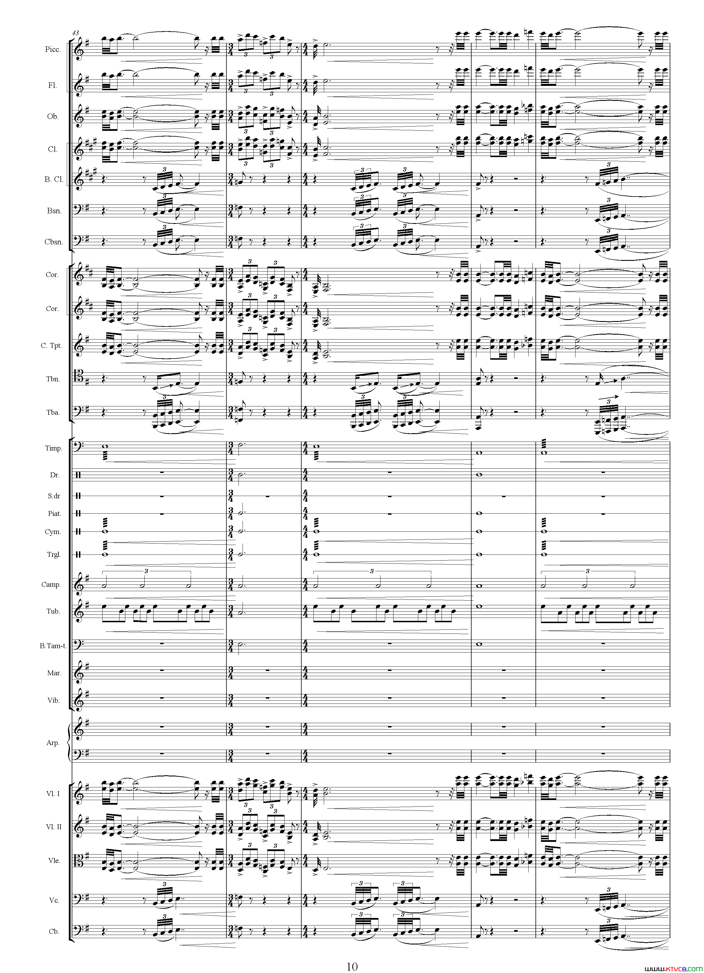 朱元璋还乡电视剧《传奇皇帝朱元璋》主题音乐总谱简谱1