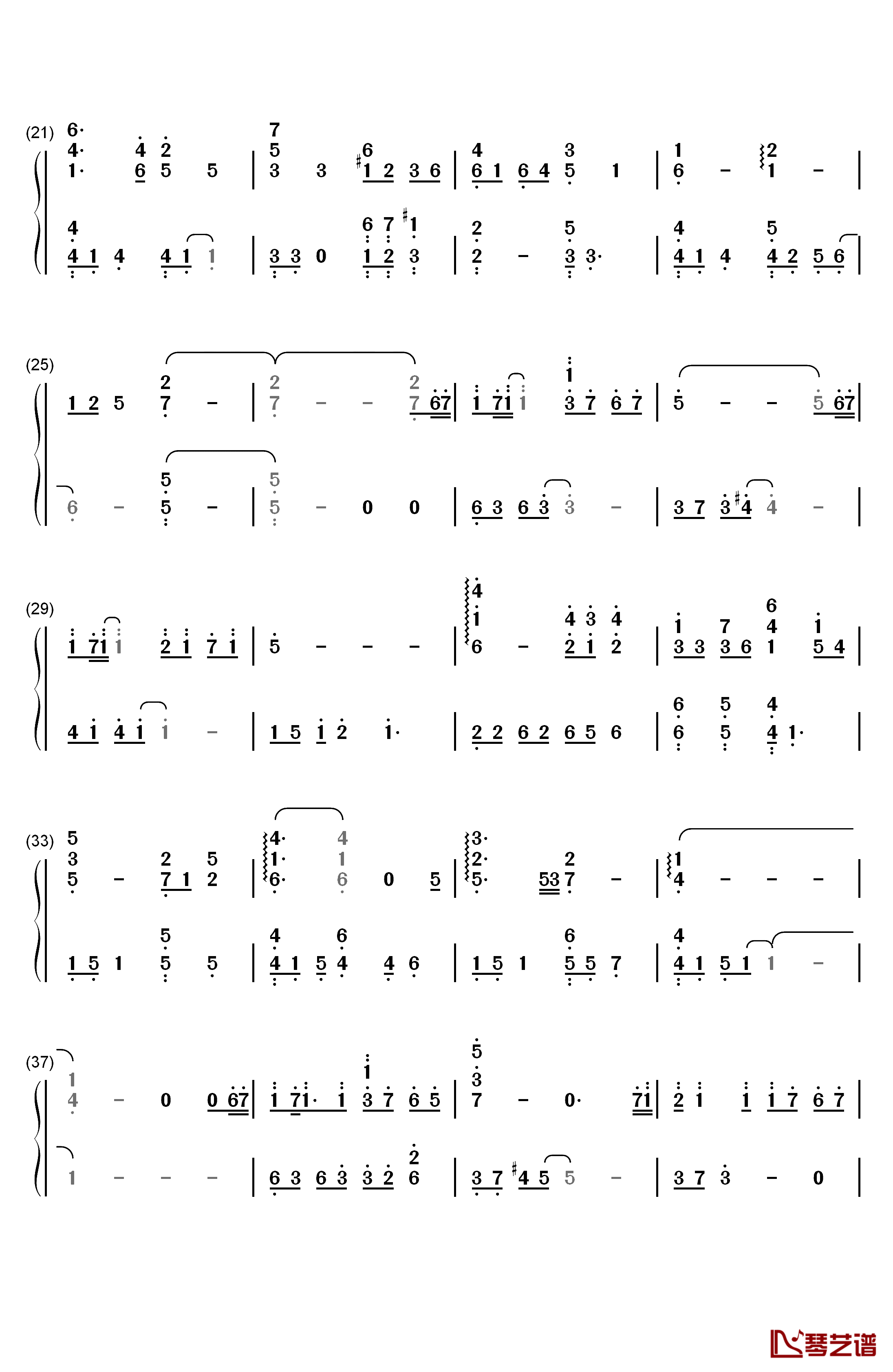 涙のテーマ钢琴简谱-数字双手-柿岛伸次2