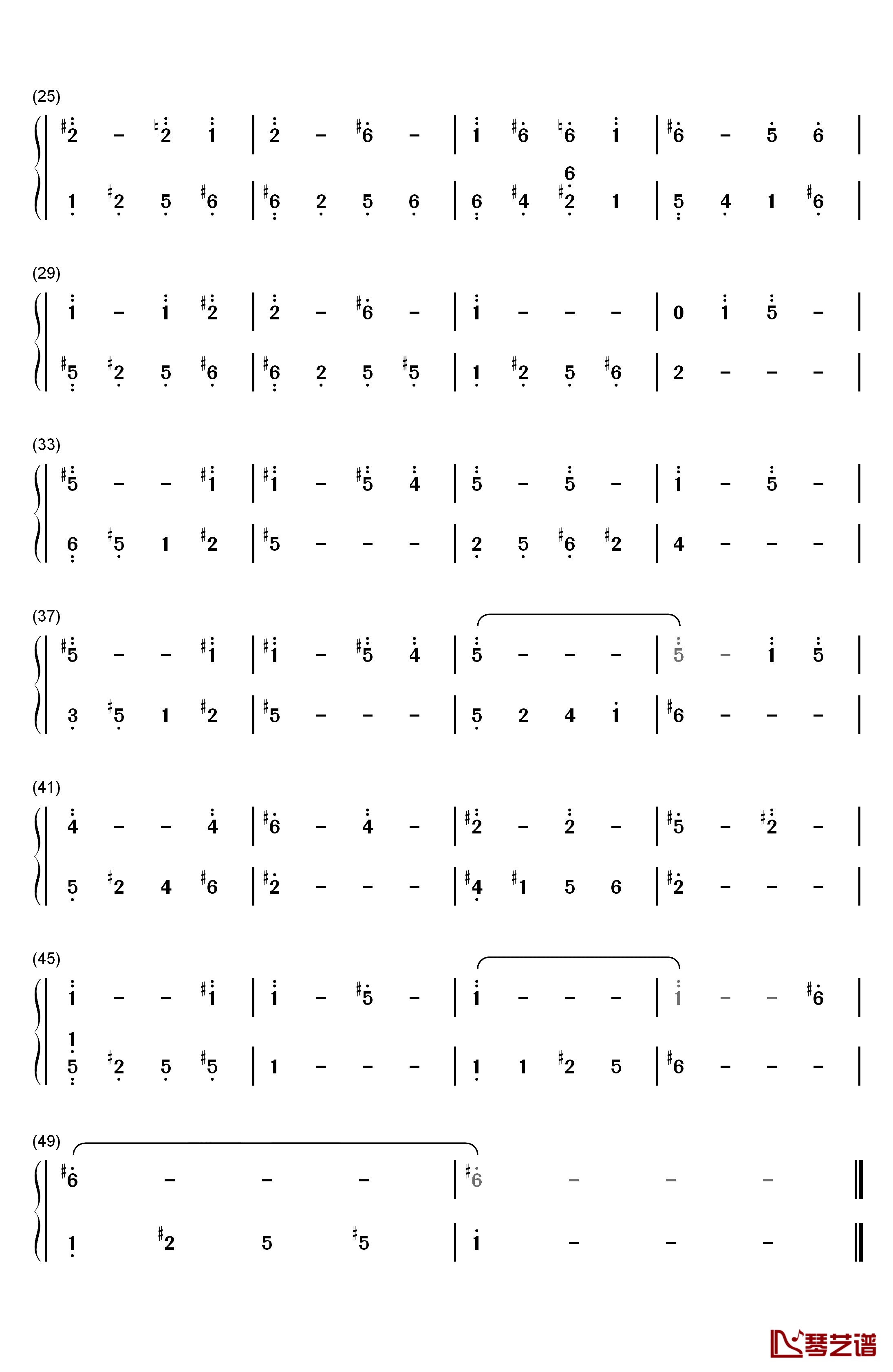 イノセント钢琴简谱-数字双手-V.A.2