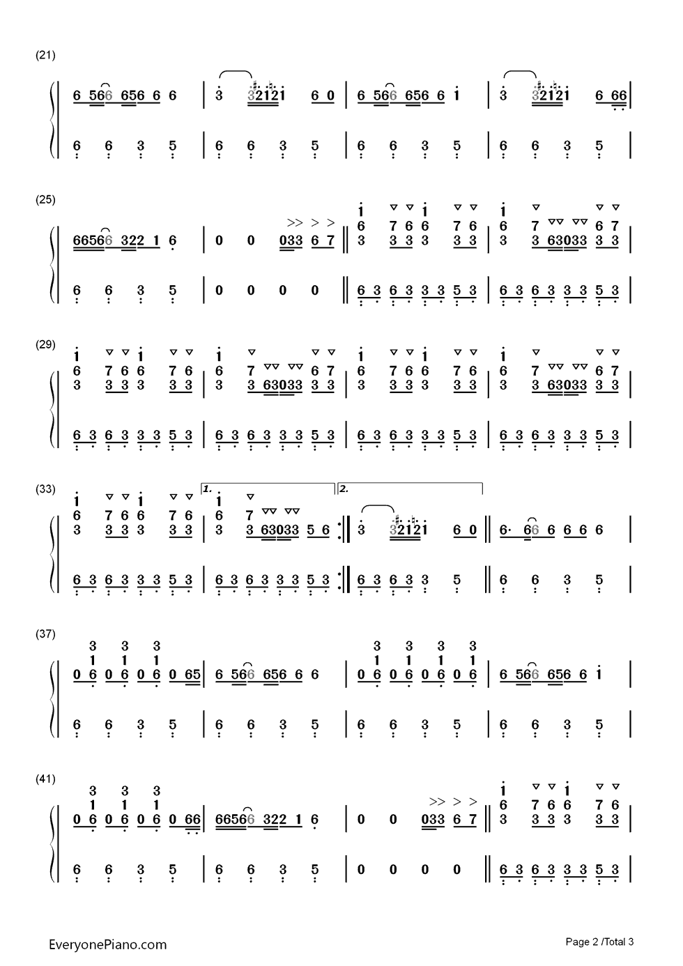 Emergency钢琴简谱-数字双手-Icona Pop2