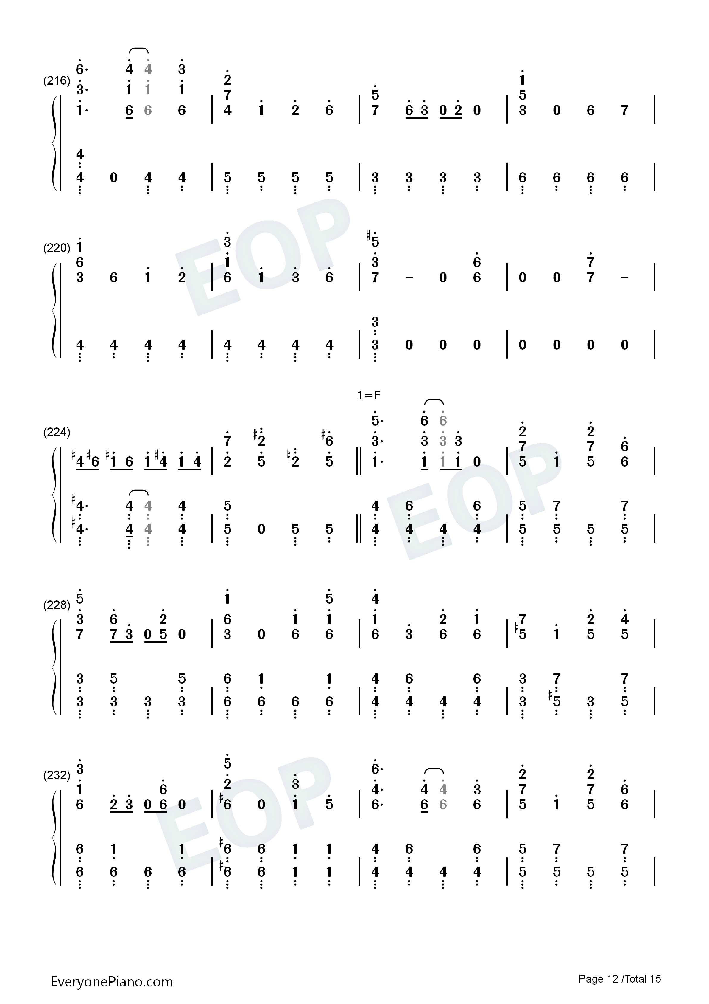 夜に駆ける钢琴简谱-Yoasobi演唱12