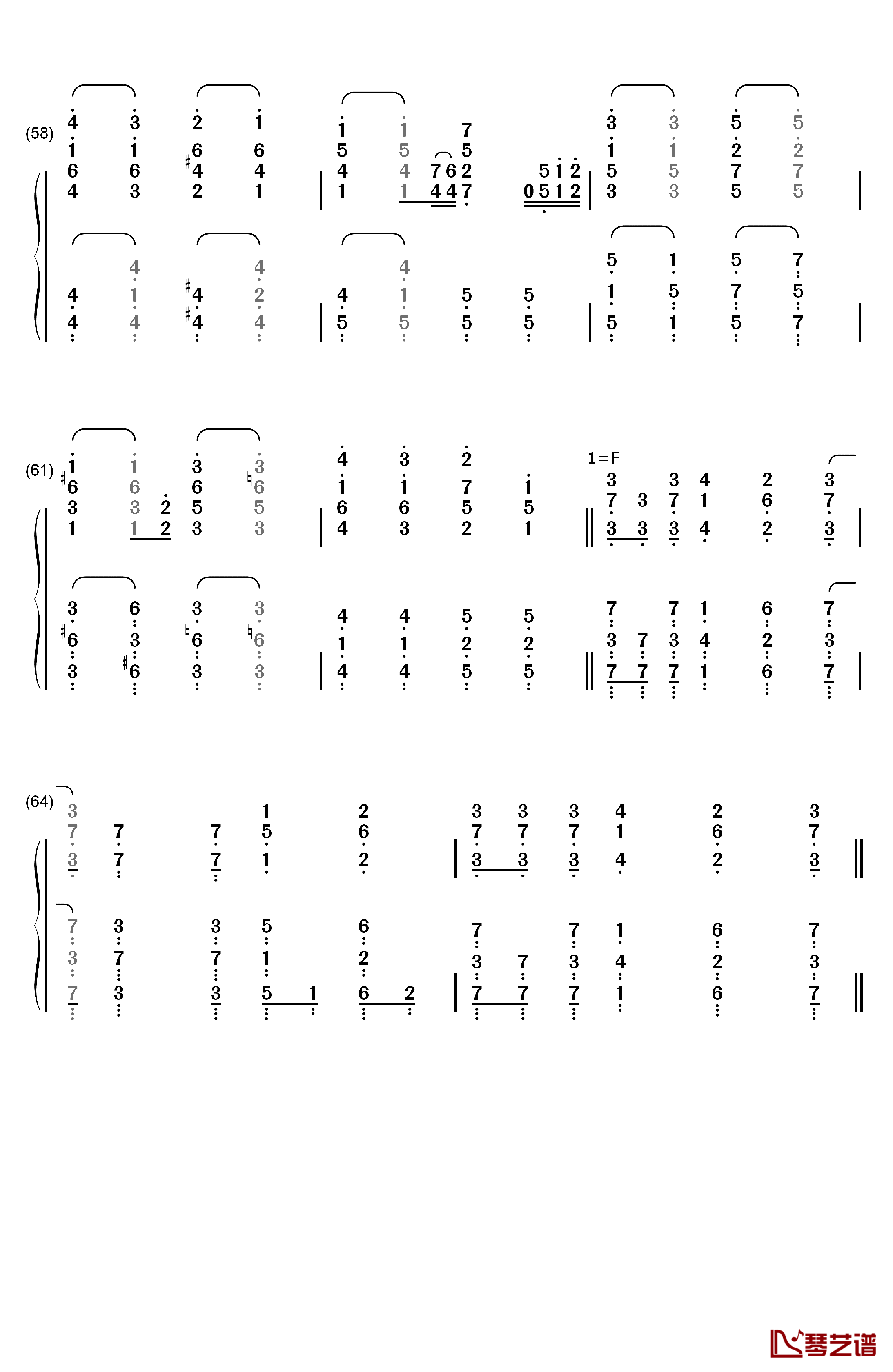 自由之翼钢琴简谱-数字双手-Linked Horizon  Revo6