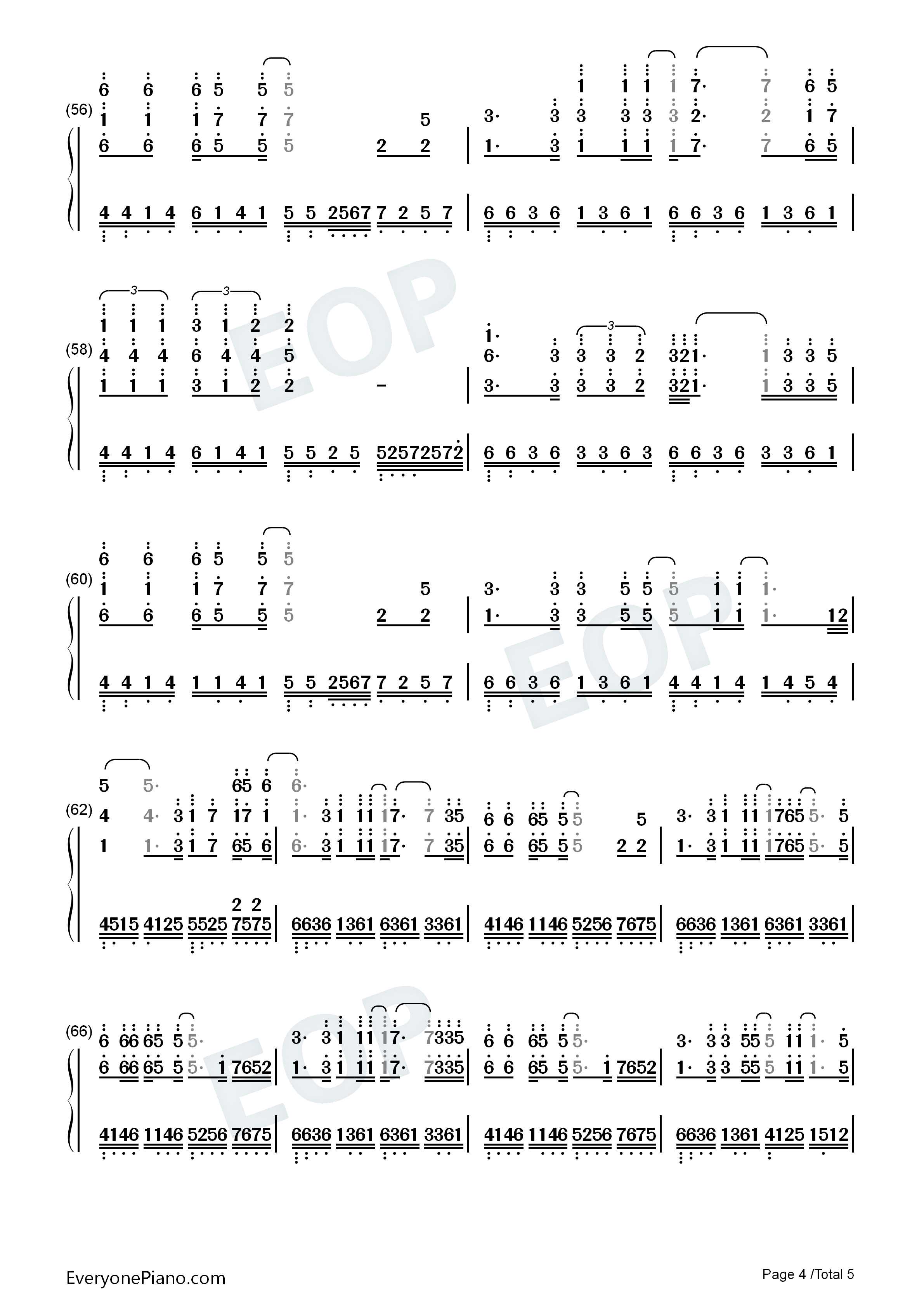 Should It Matter钢琴简谱-Sissel演唱4