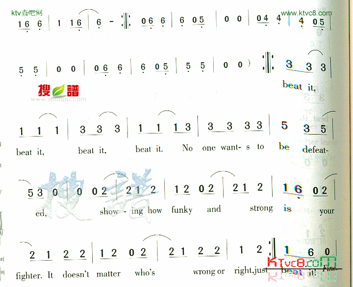BeatIt简谱1
