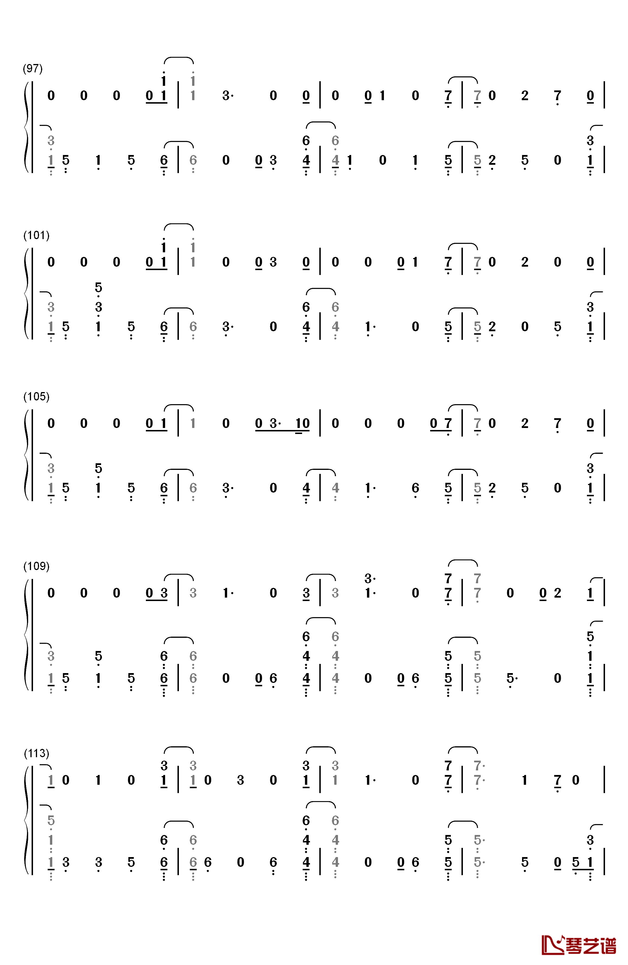 Follow Your Fire钢琴简谱-数字双手-Kodaline6