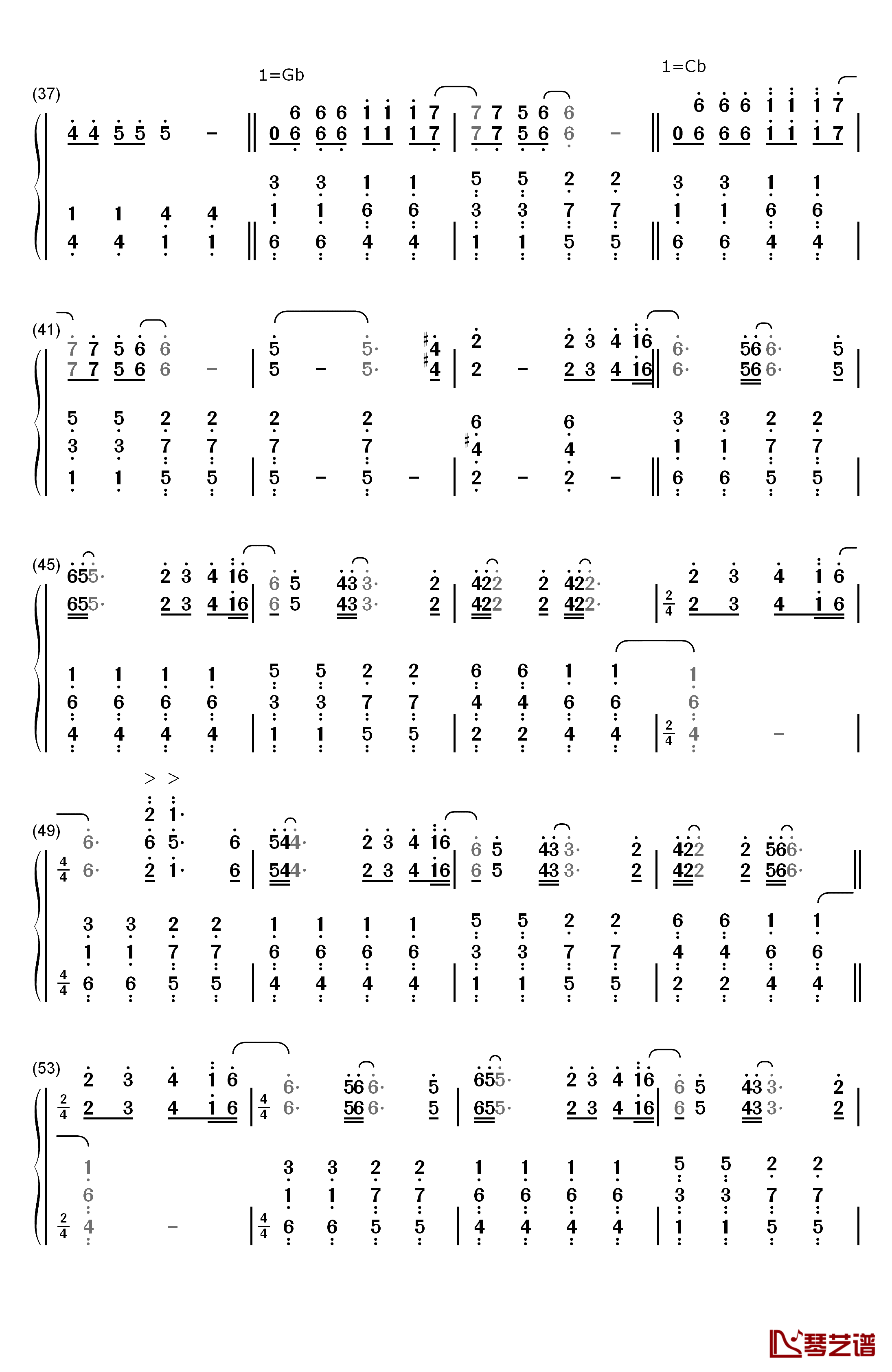 Life Eternal钢琴简谱-数字双手-Ghost3