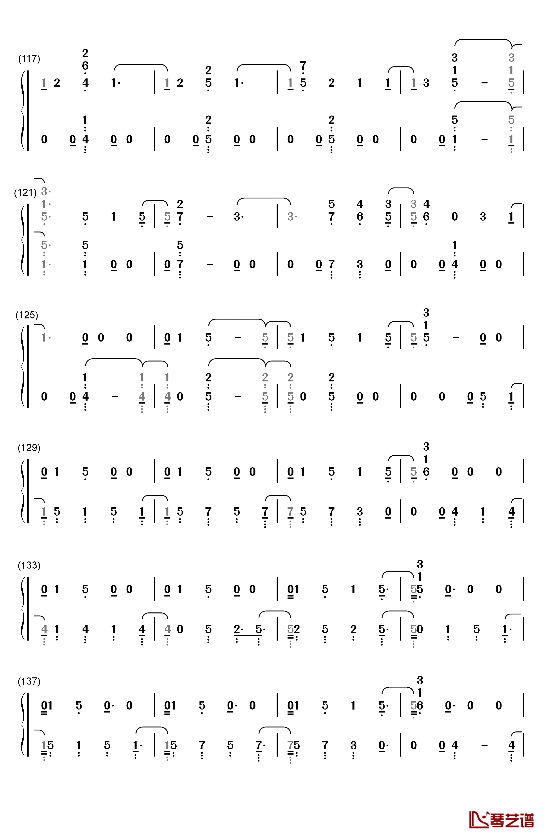 Beautiful Trauma钢琴简谱-数字双手-Pink6