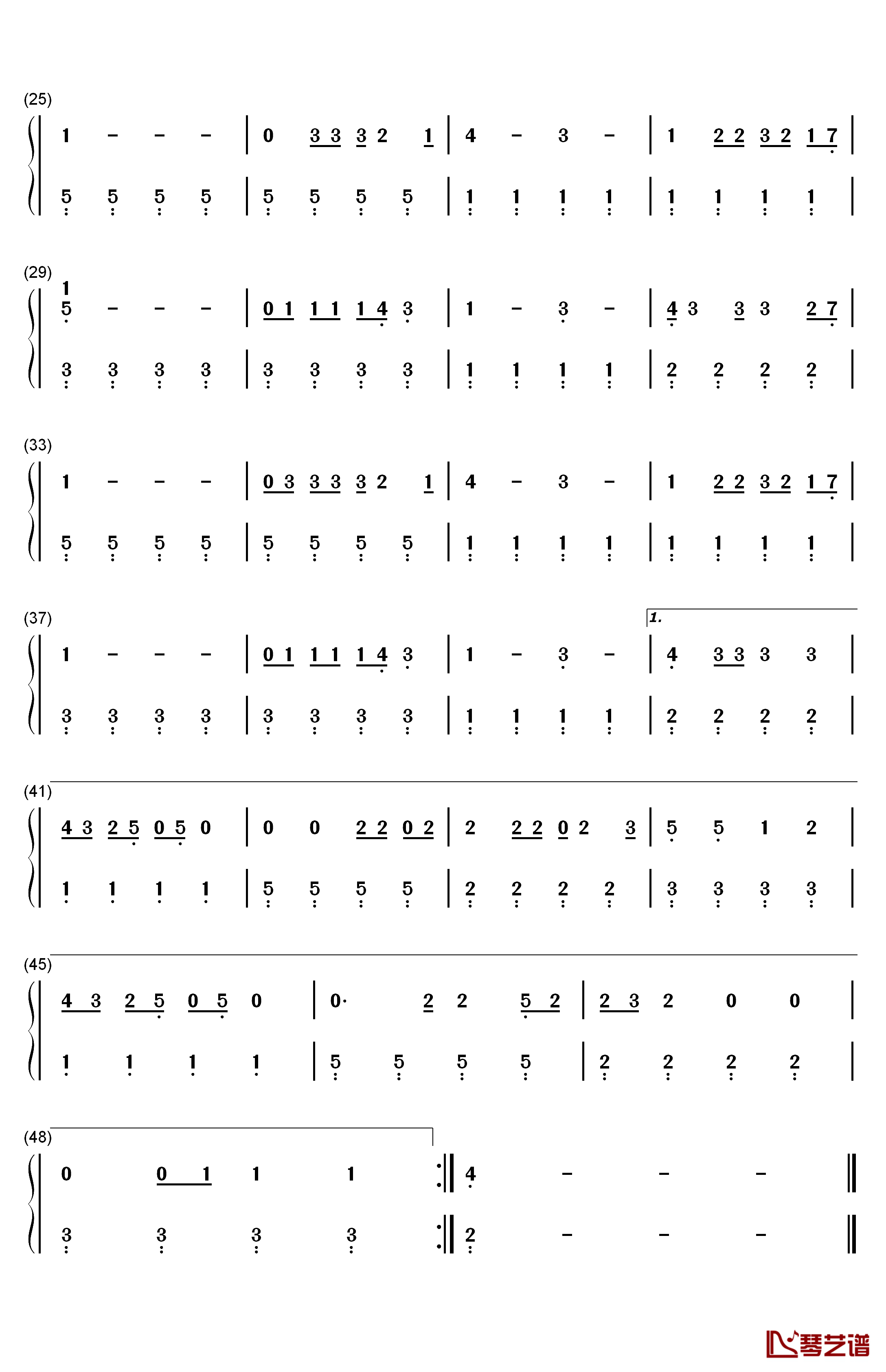 Never Coming Back钢琴简谱-数字双手-Amy Shark2