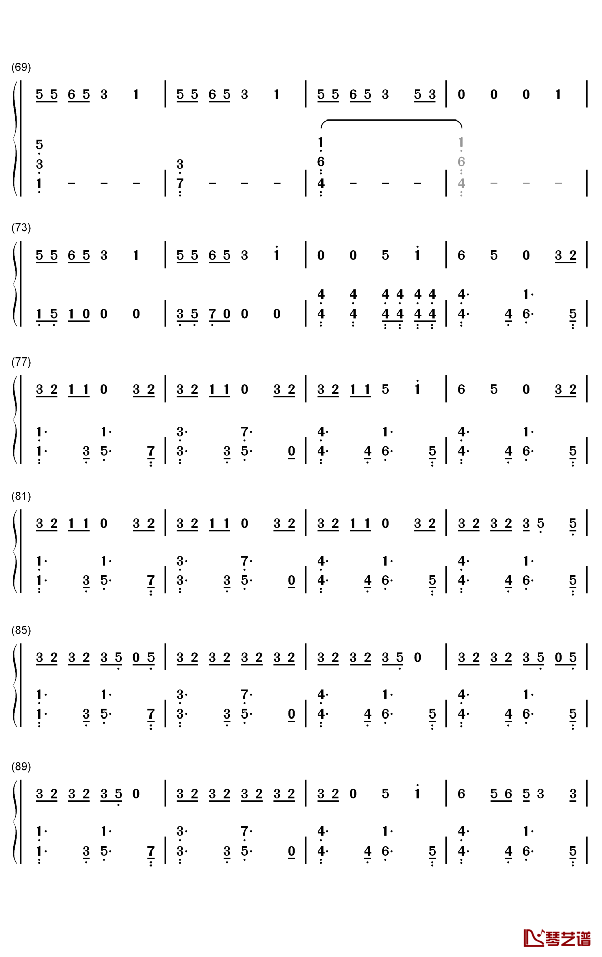 Birthday钢琴简谱-数字双手-Anne-Marie4