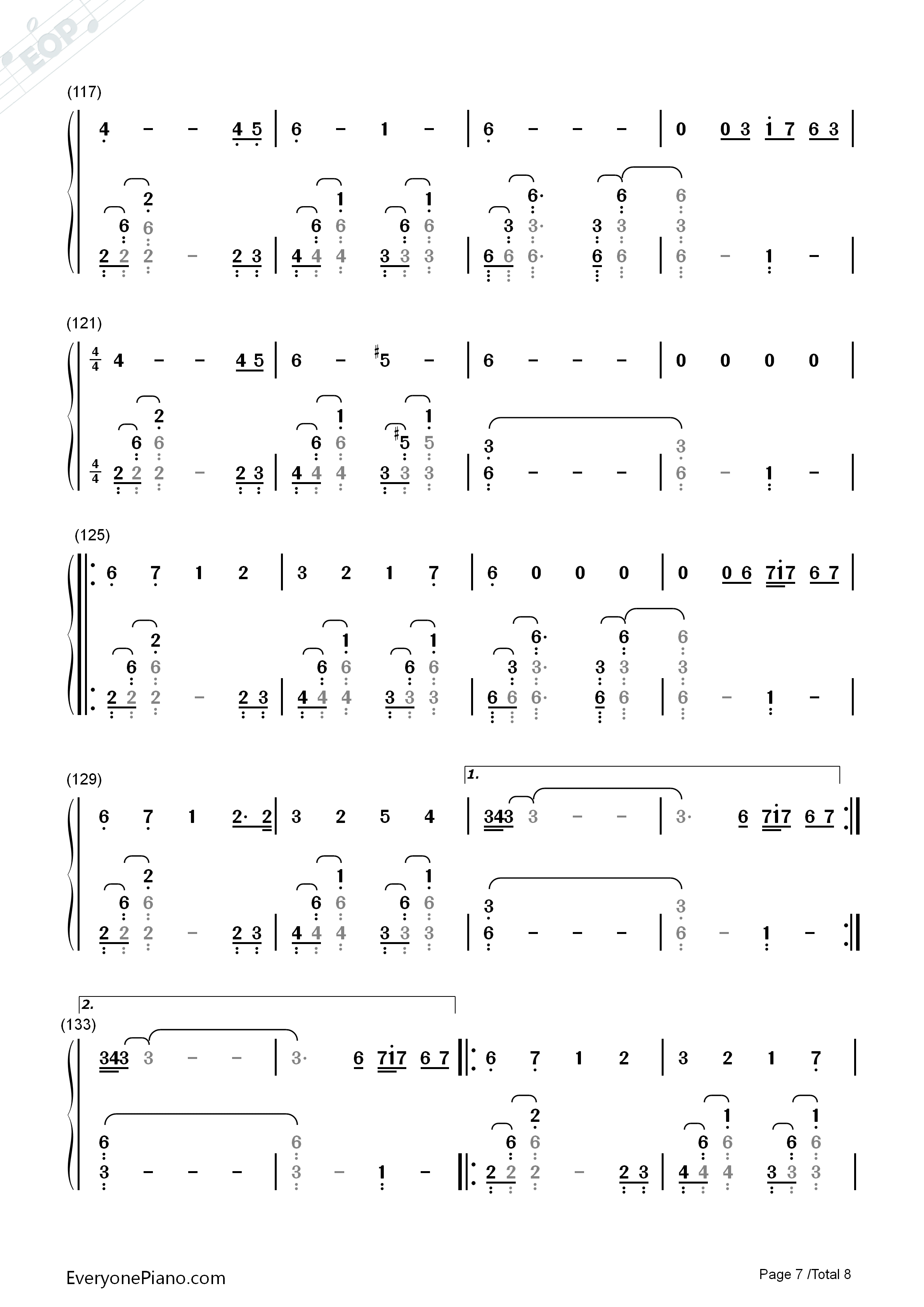 Superman钢琴简谱-Eminem演唱7