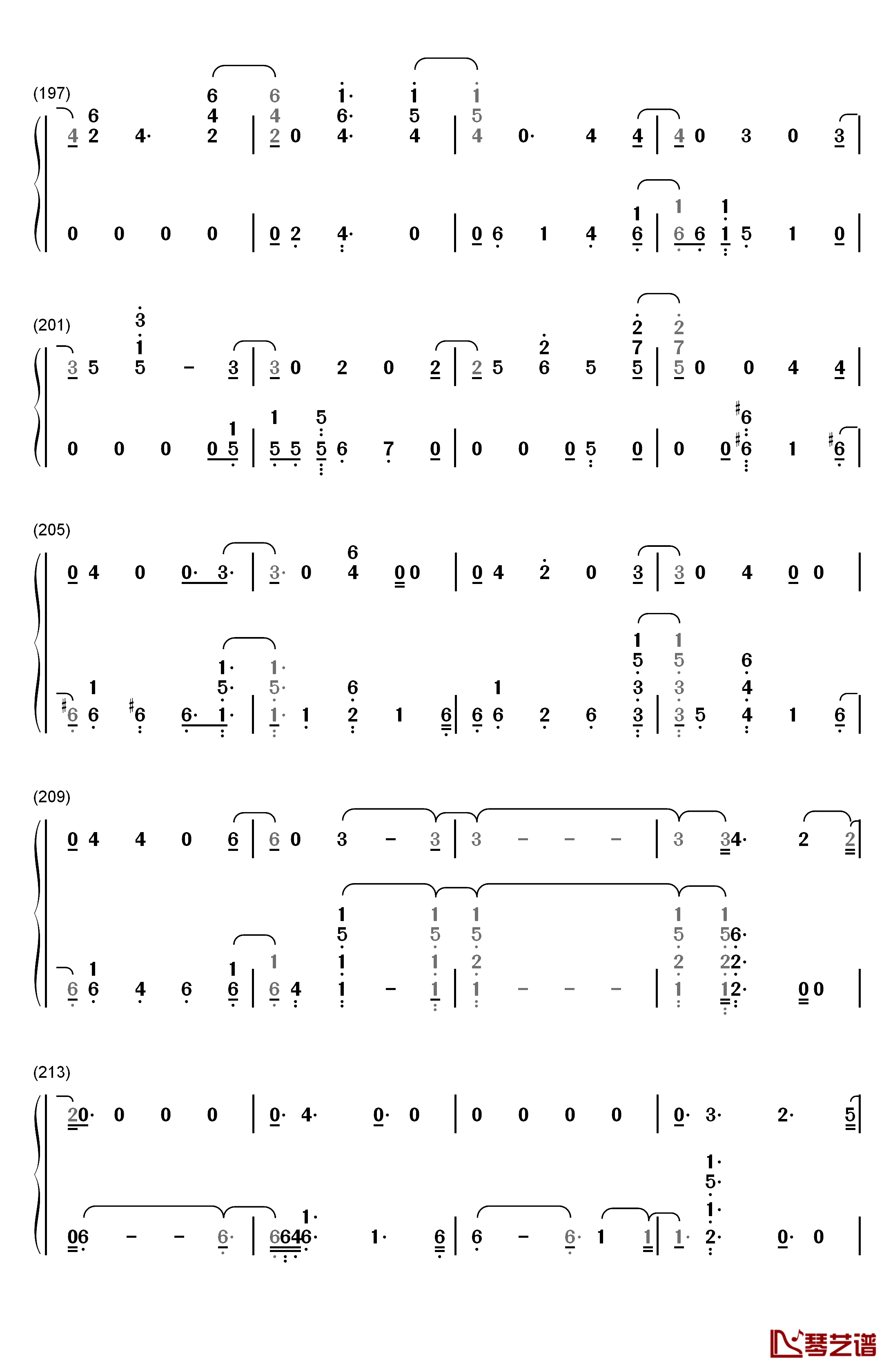 Say Something钢琴简谱-数字双手-Justin Timberlake11