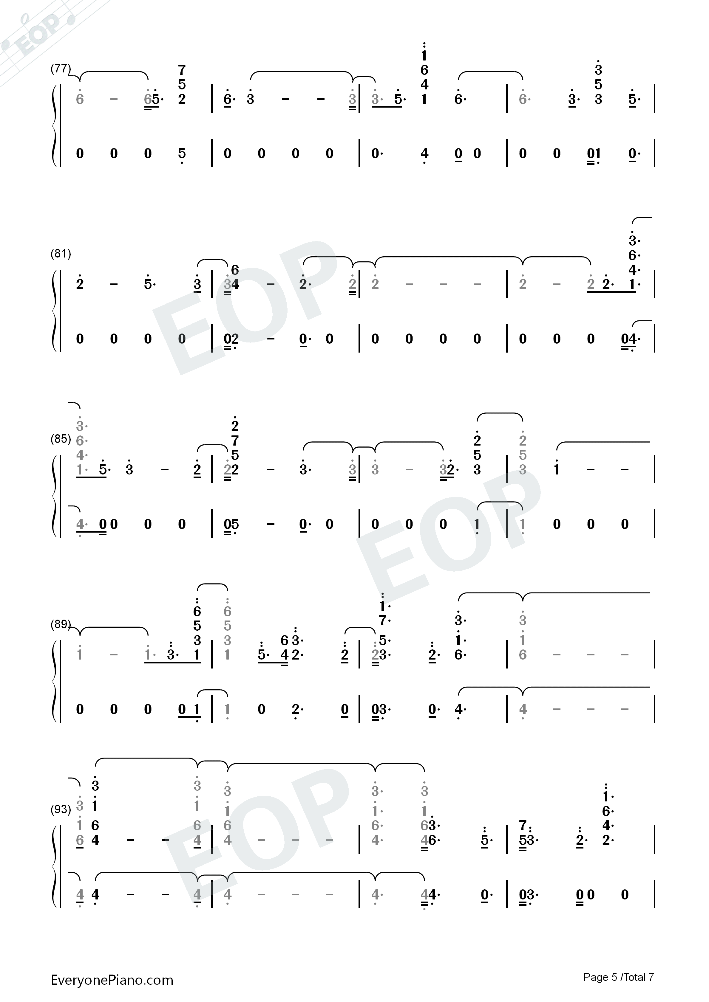 Consequences–Camila Cabello钢琴简谱-Camila Cabello演唱5