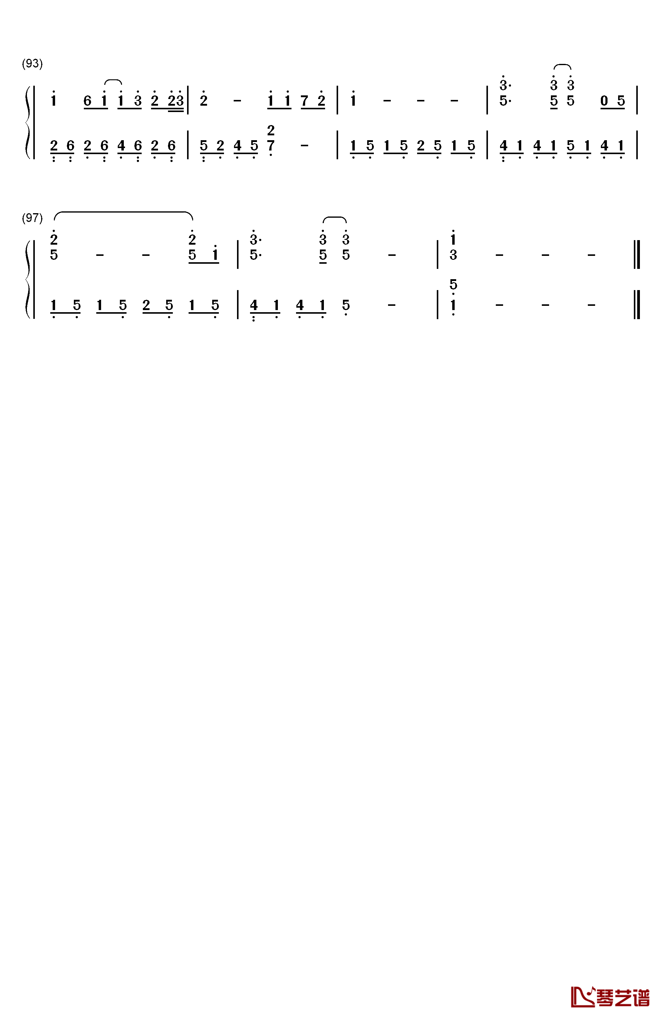 孤单摩天轮钢琴简谱-数字双手-飞轮海5