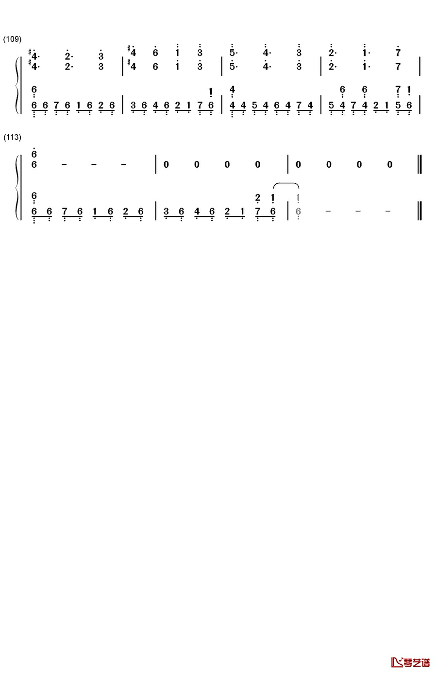 予兆钢琴简谱-数字双手-Falcom Sound Team jdk6