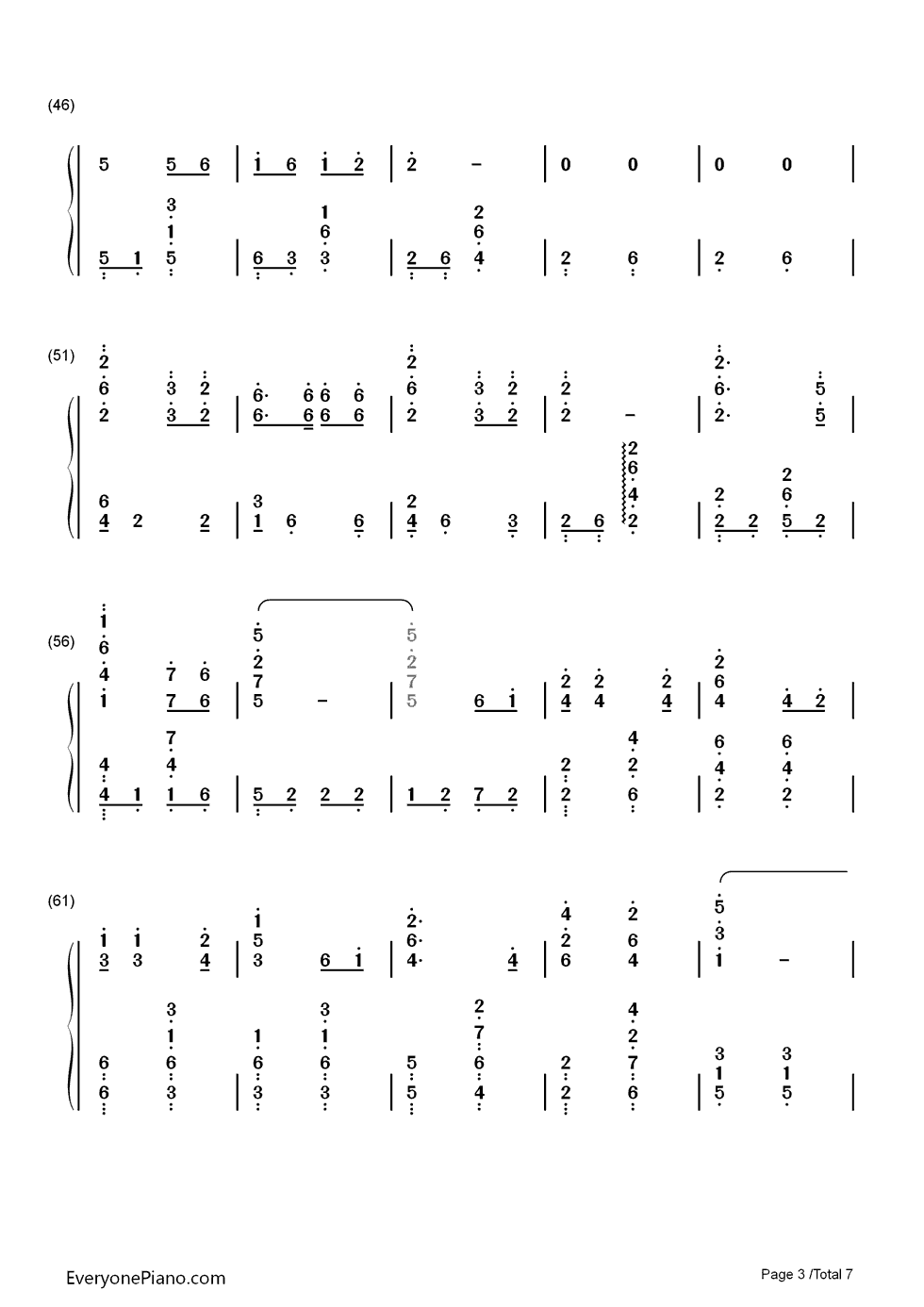 我叫小沈阳钢琴简谱-数字双手-小沈阳3