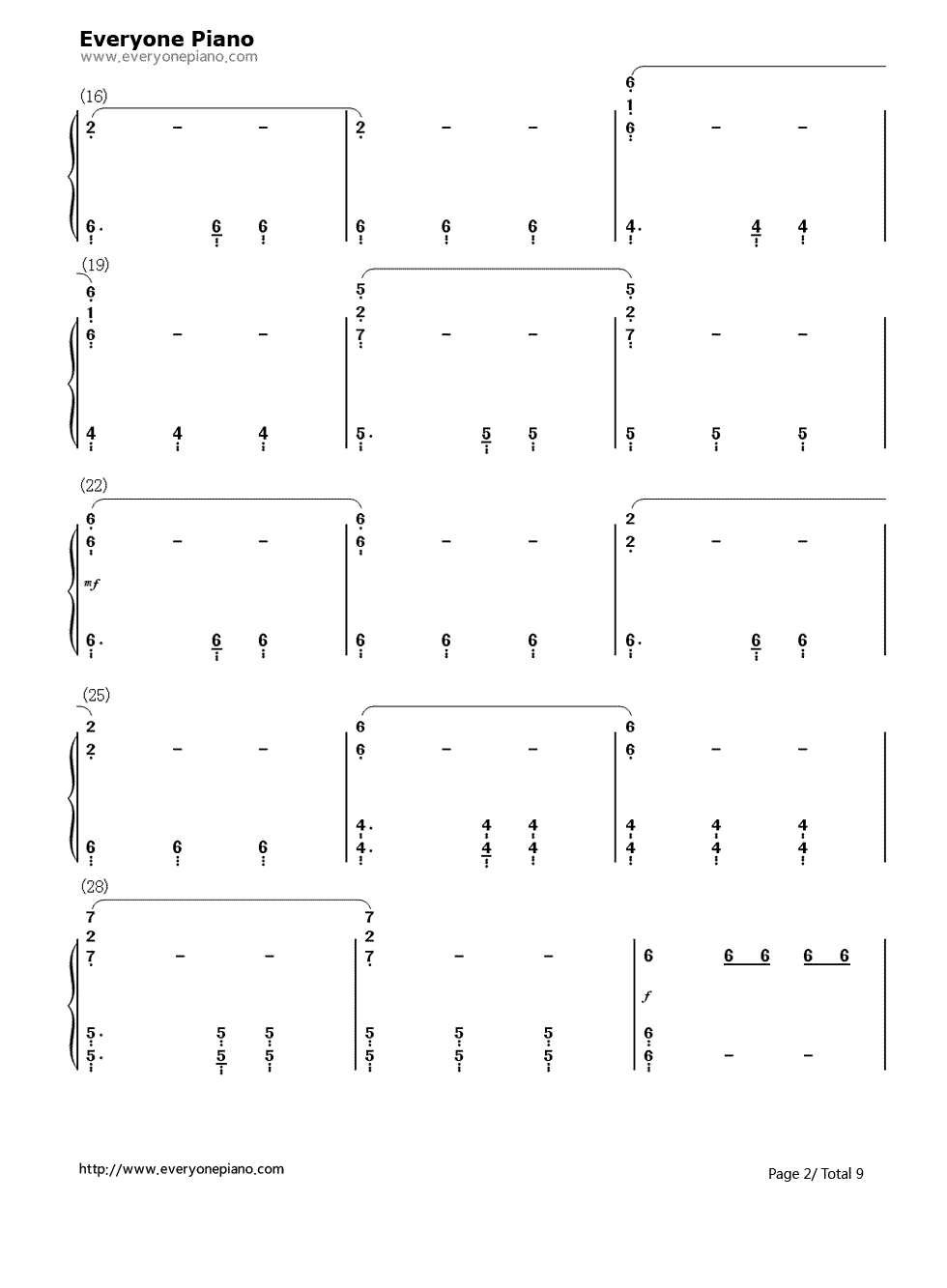 上古卷轴5：天际主题曲钢琴简谱-数字双手-Jeremy Soule2