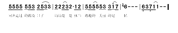 不是因为寂寞才来想你闽南语简谱-许怀造演唱1