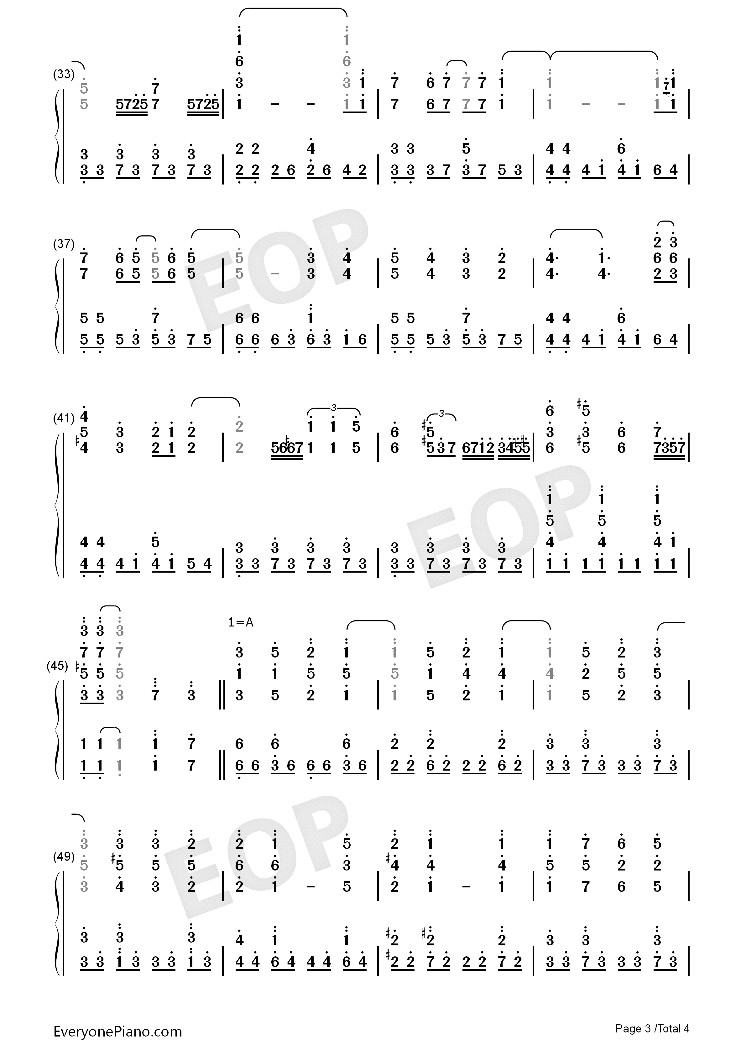 センチメンタルクライシス钢琴简谱-Halca演唱3