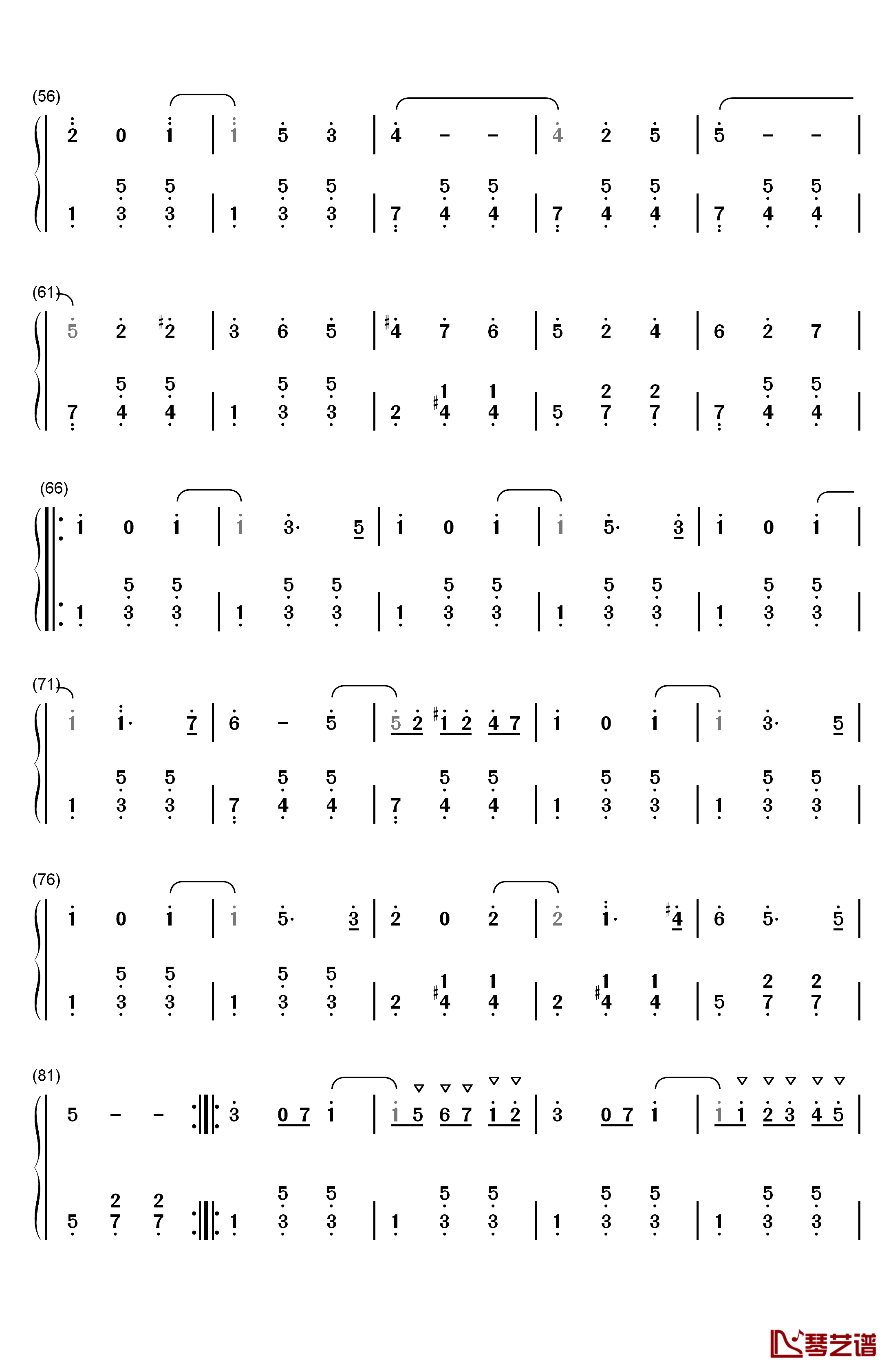 浮士德圆舞曲钢琴简谱-数字双手-夏尔•古诺3