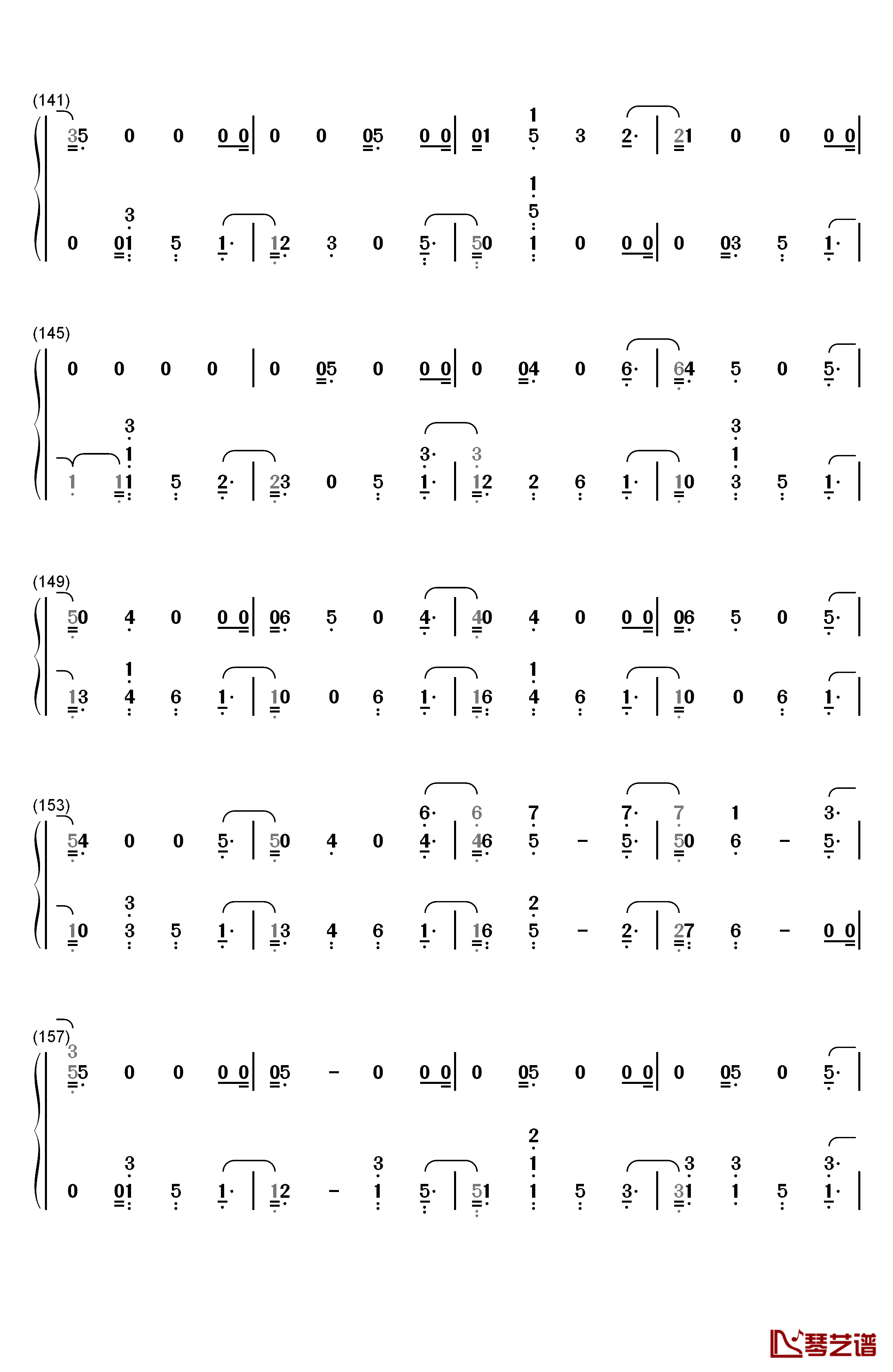 Fake Happy钢琴简谱-数字双手-Paramore7