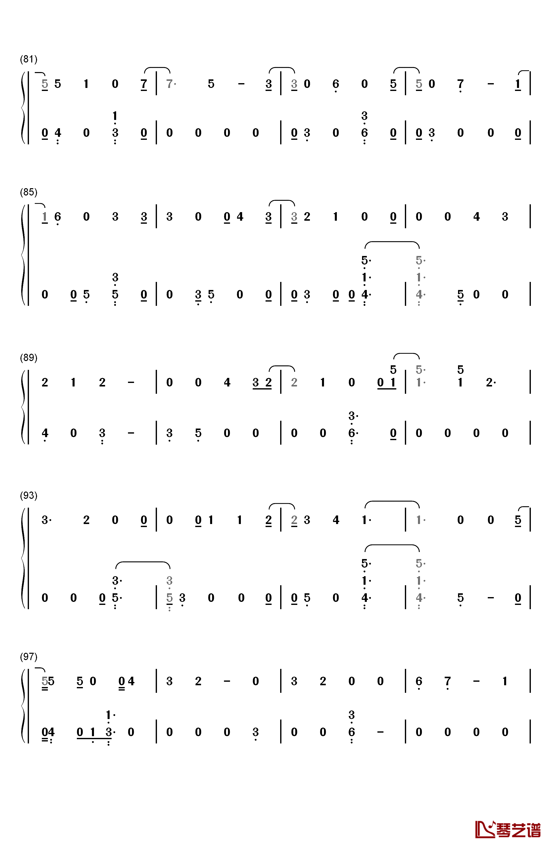 Crystal Snow钢琴简谱-数字双手-防弹少年团5