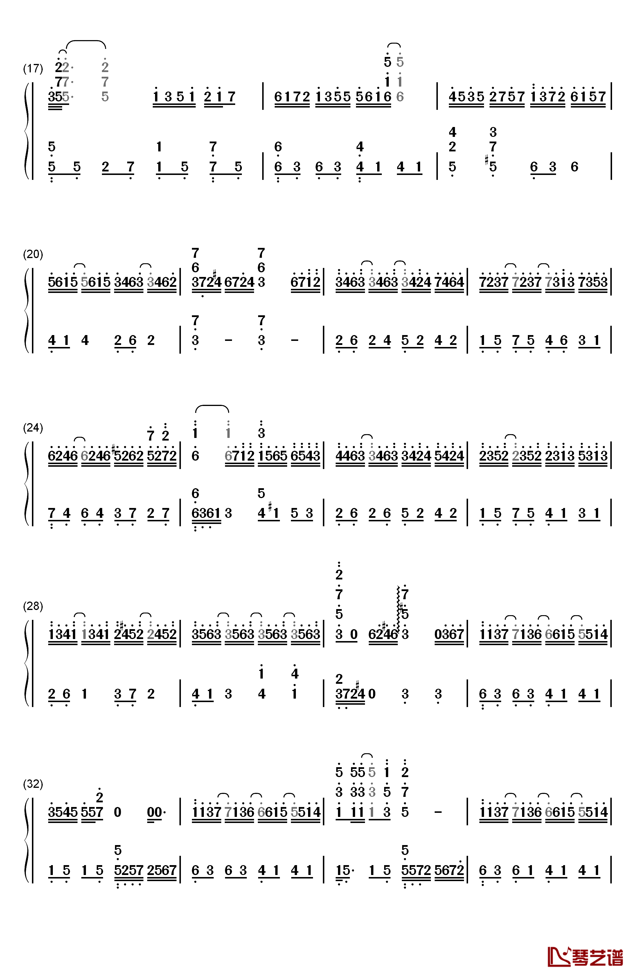 没有出口的迷宫钢琴简谱-数字双手-V.K克2