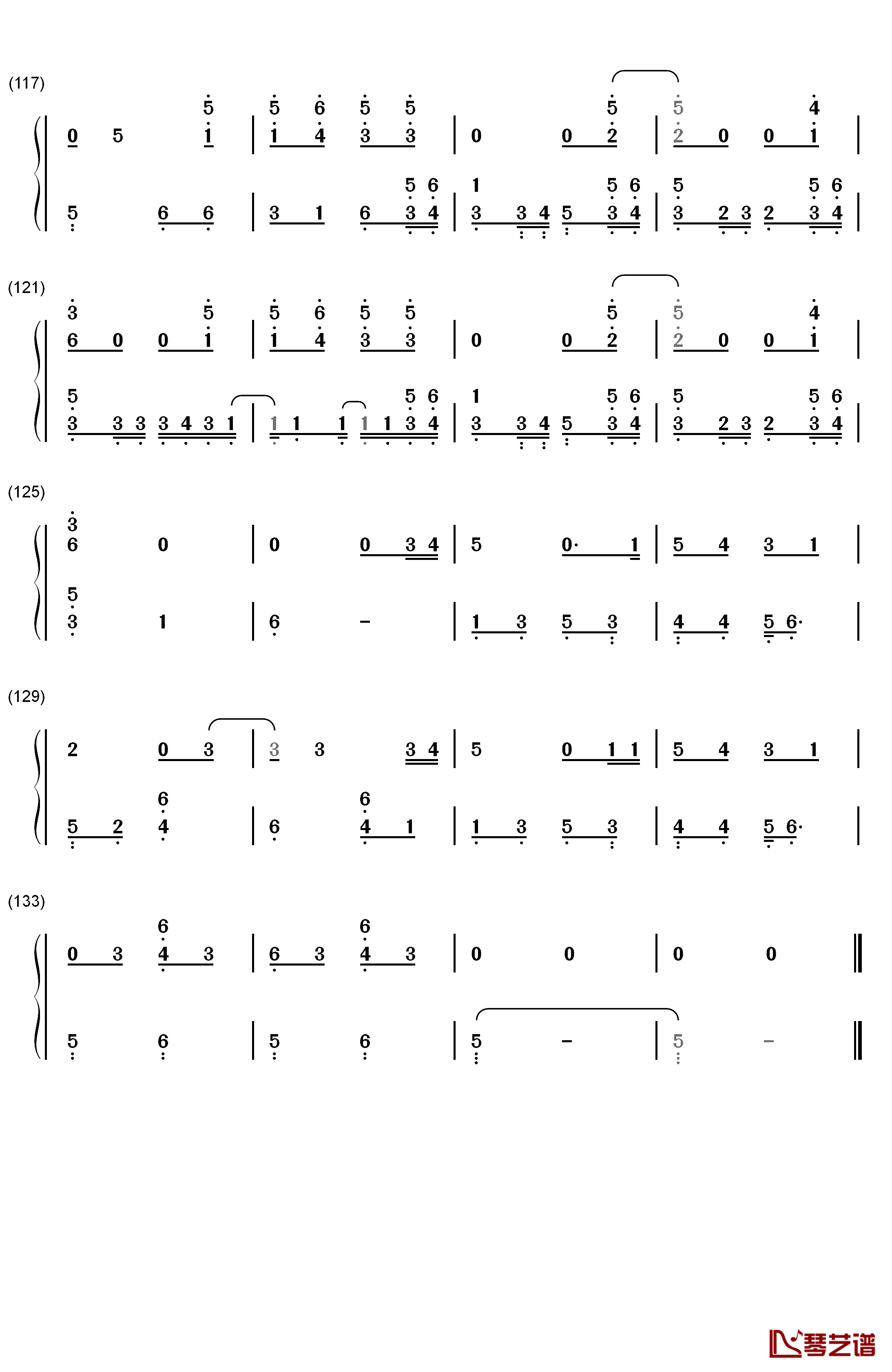 A Step You Can't Take Back钢琴简谱-数字双手-Keira Knightley6