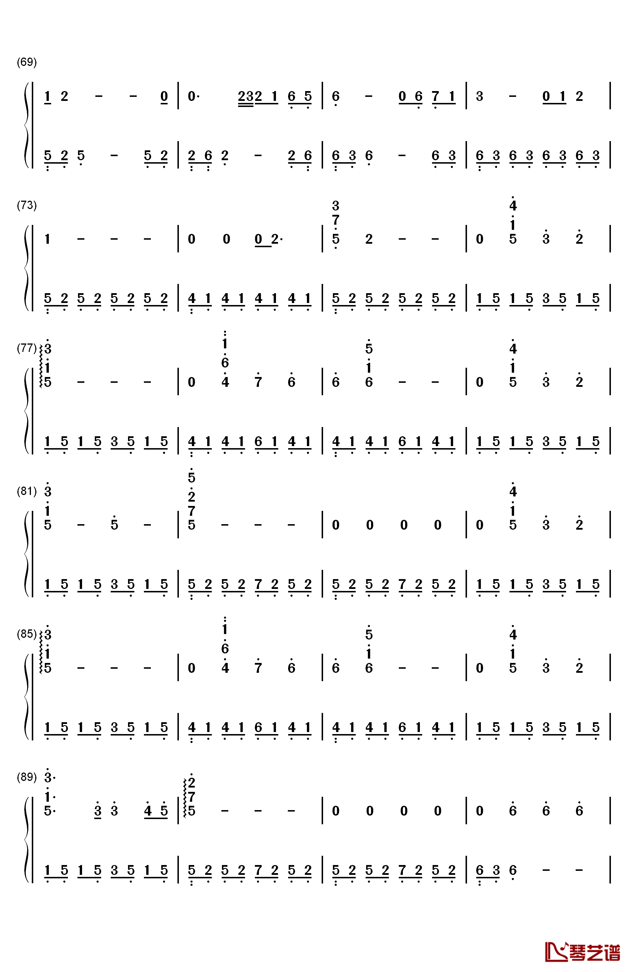 Into The West钢琴简谱-数字双手-Annie Lennox4