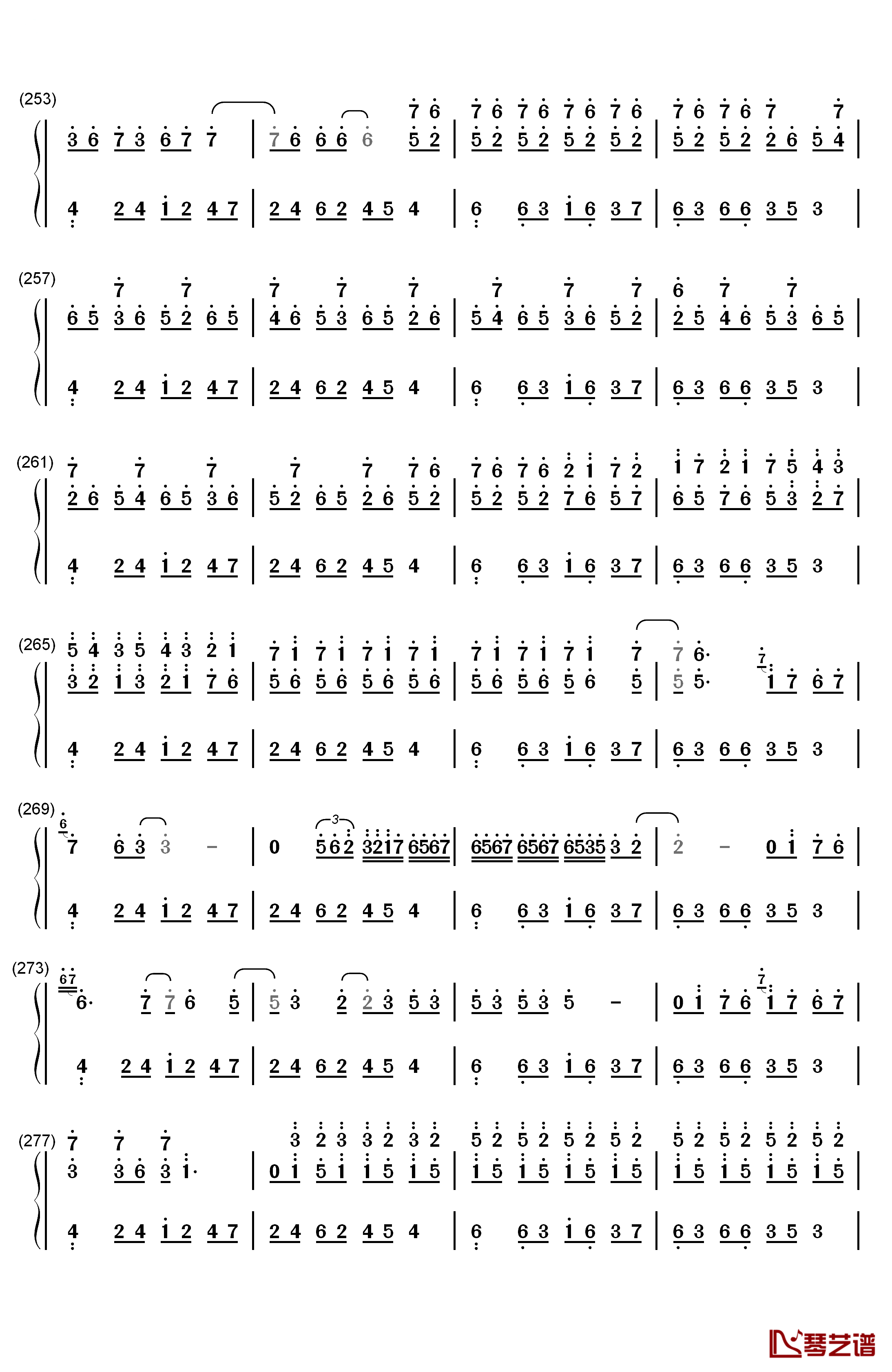 叶飞色舞Colors and Dance钢琴简谱-数字双手-George Winston11