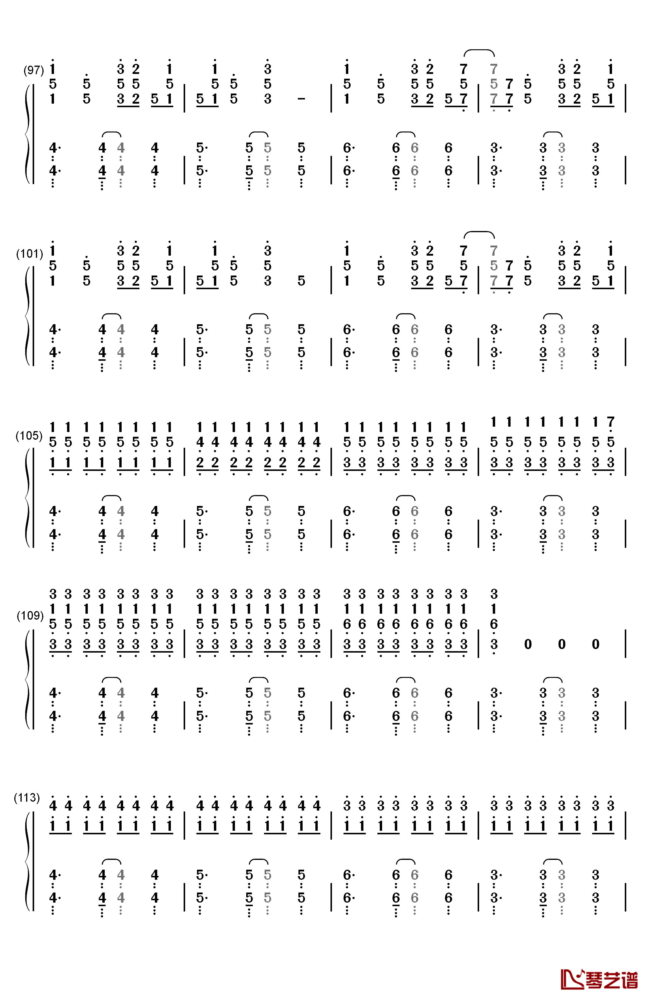 溯 Reverse钢琴简谱-数字双手-马吟吟6