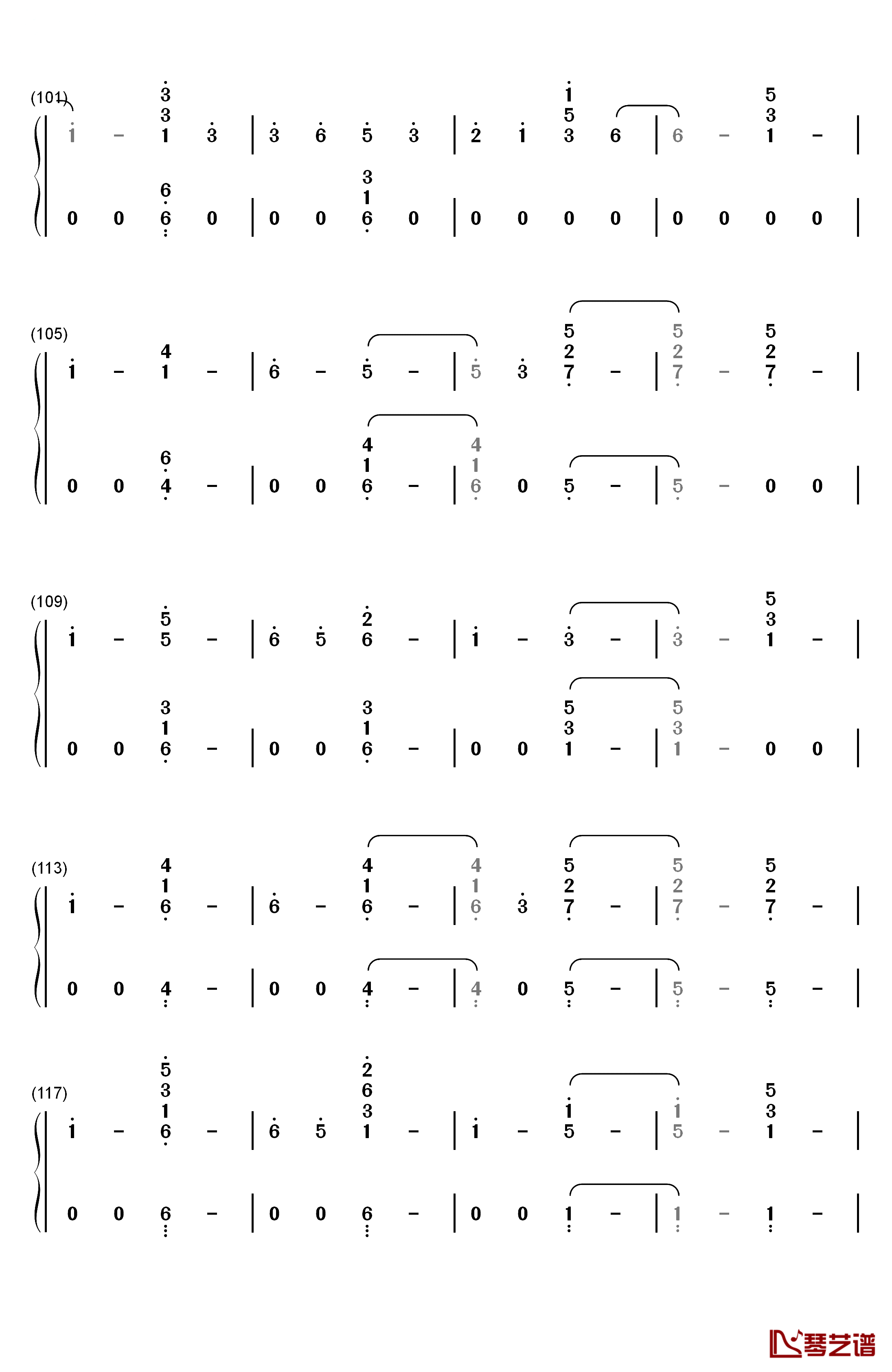 Hopeless钢琴简谱-数字双手-Halsey6