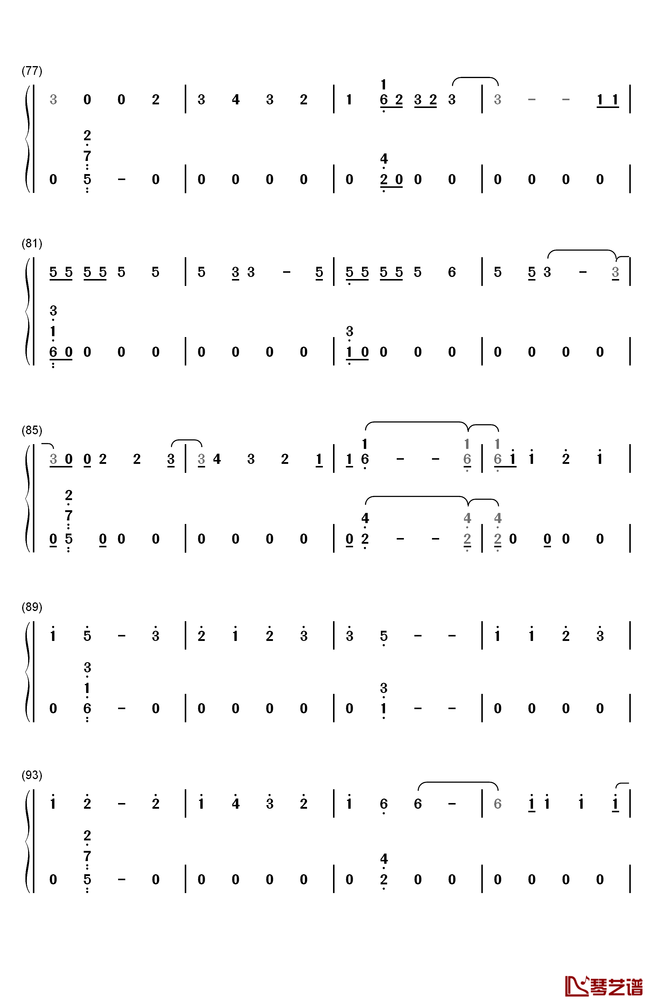 Too Good at Goodbyes钢琴简谱-数字双手-Sam Smith5