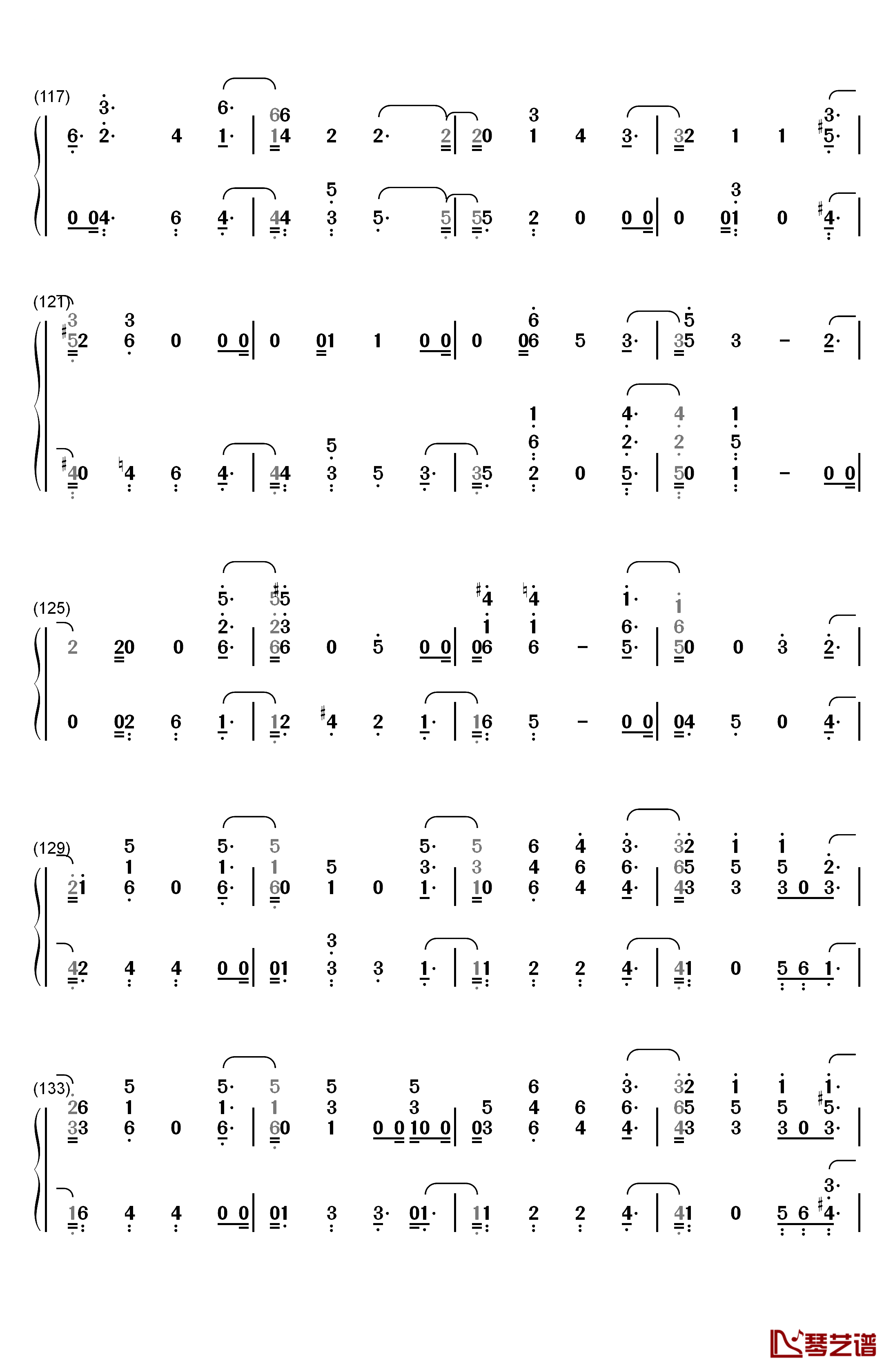 Change钢琴简谱-数字双手-Charlie Puth James Taylor7