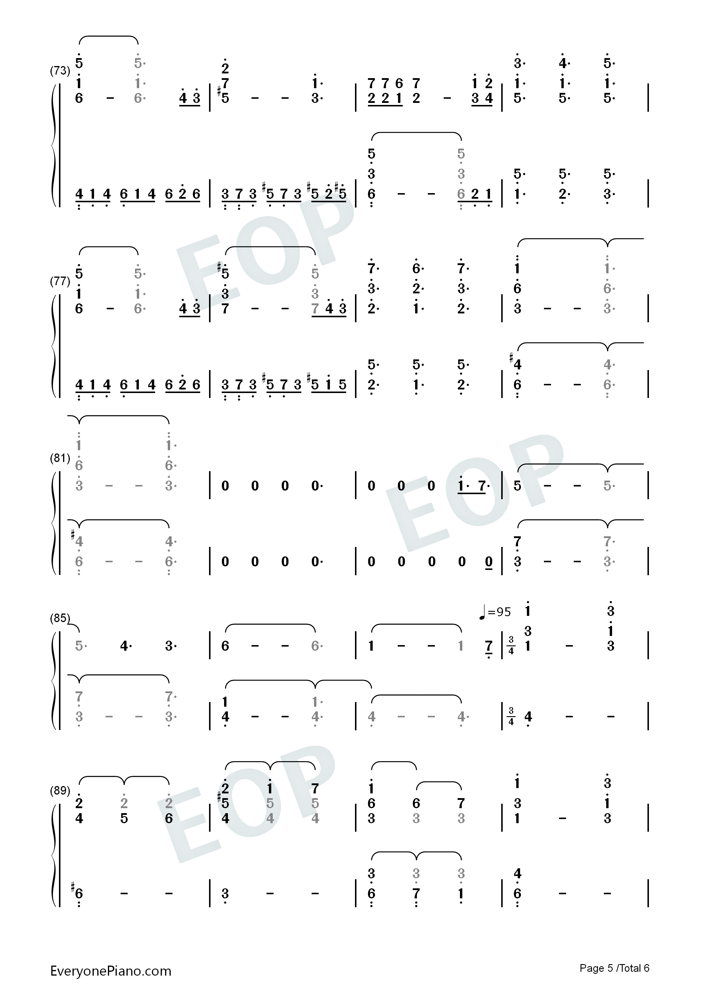 想いは内に钢琴简谱-ACE+演唱5