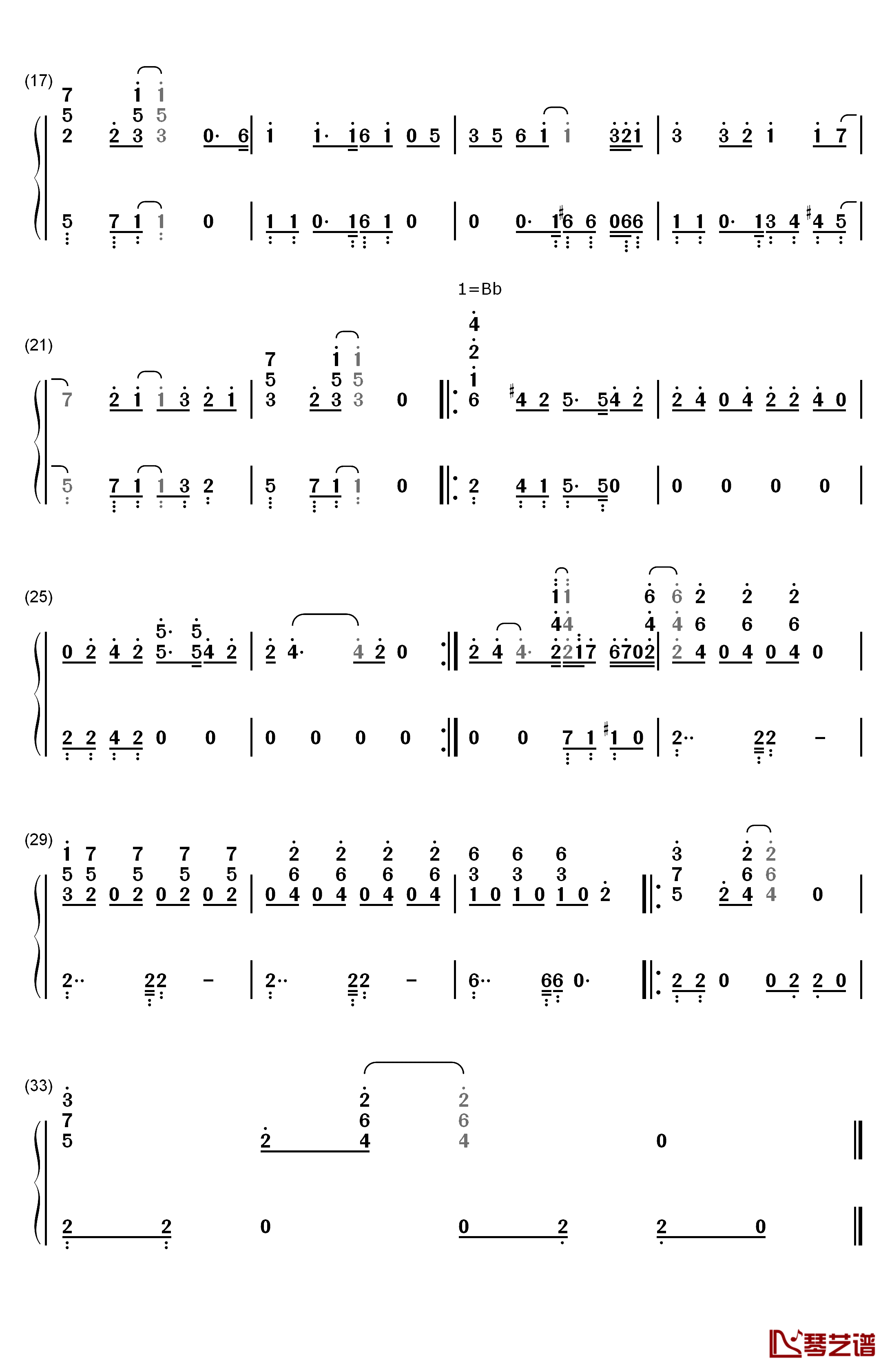 Lean on Me钢琴简谱-数字双手-Bill Withers2