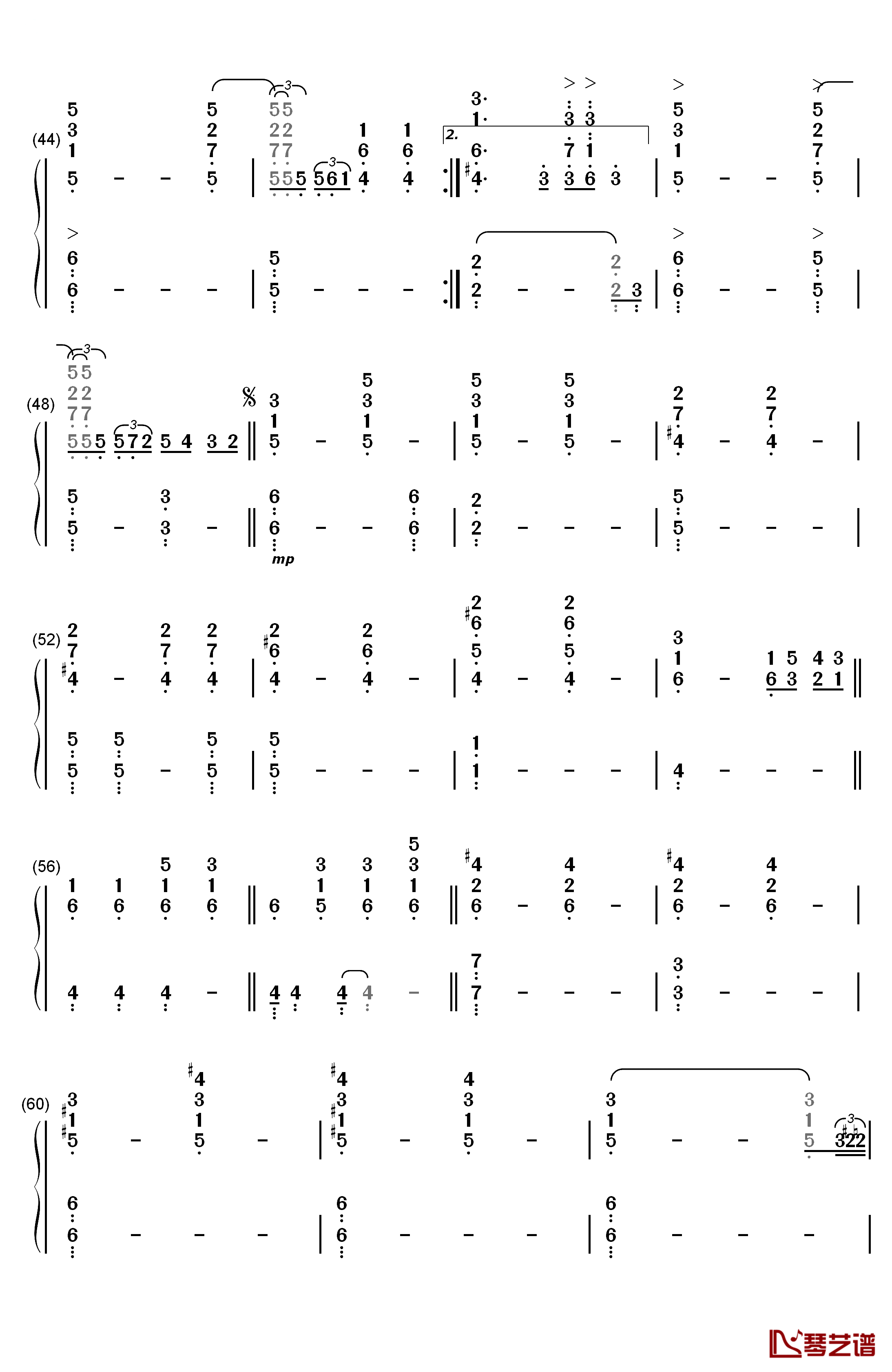 New York State Of Mind 钢琴简谱-数字双手-Billy Joel4