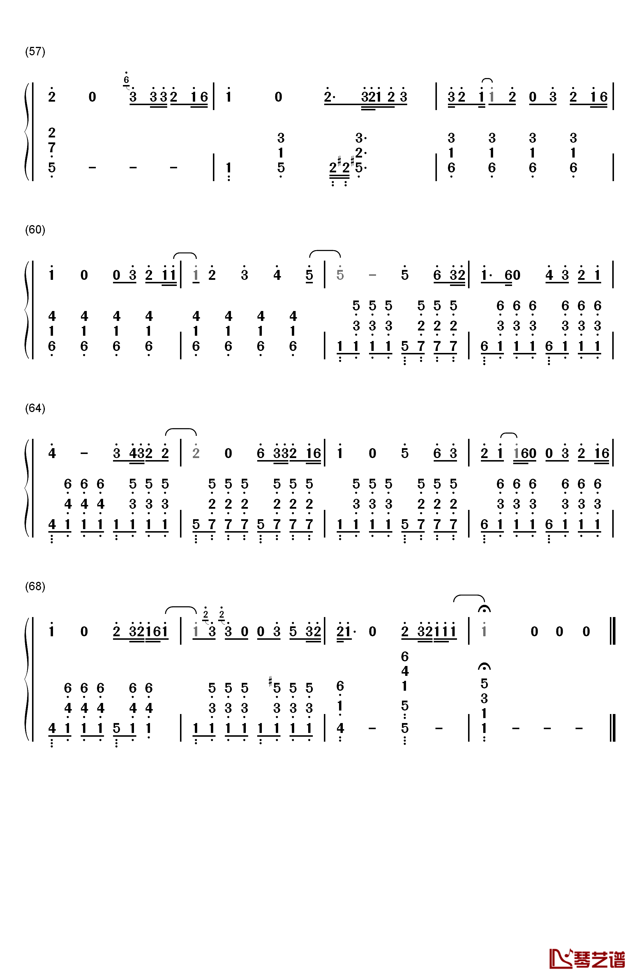 One Call Away钢琴简谱-数字双手-Charlie Puth4