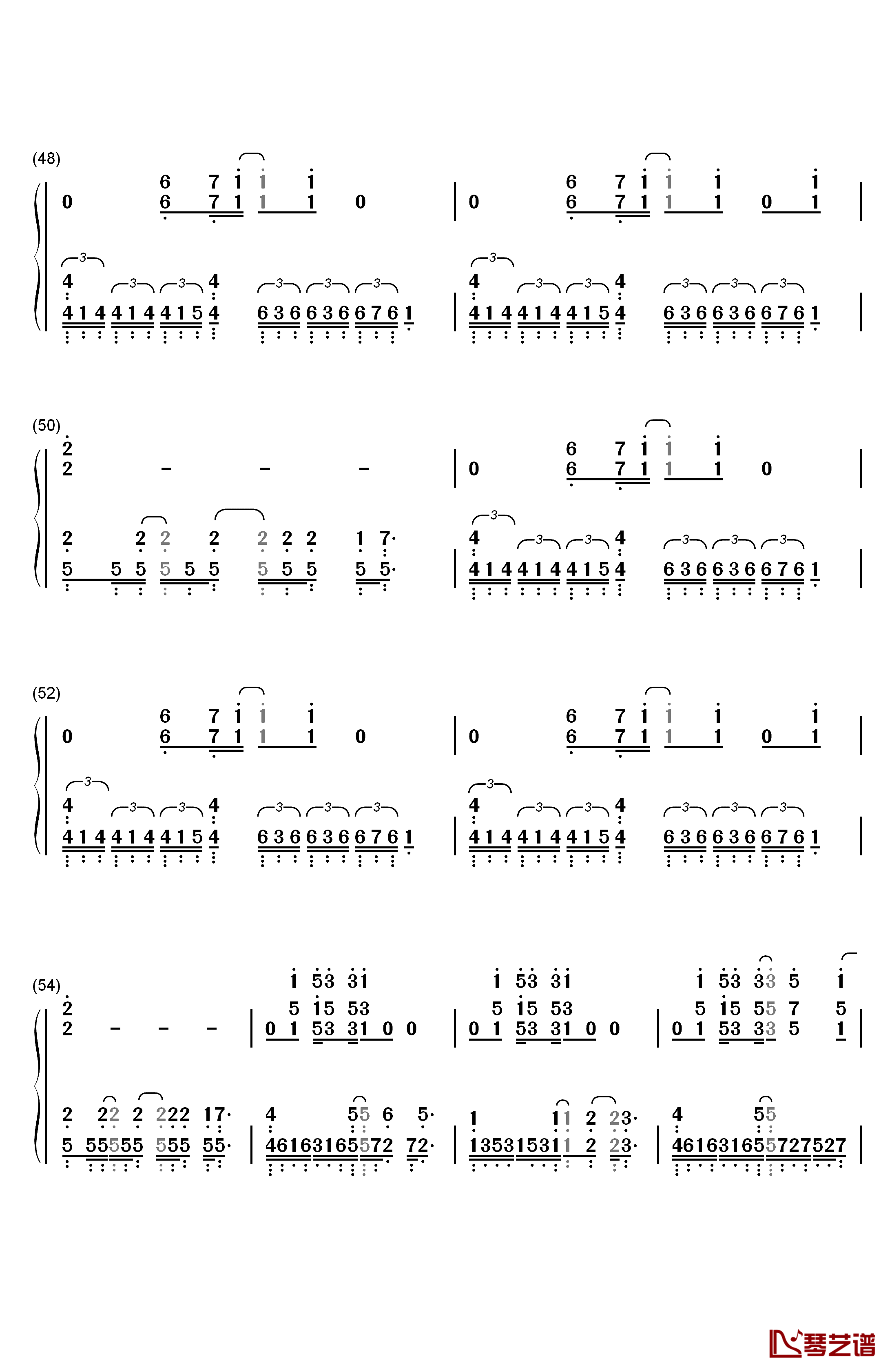 You're Beautiful钢琴简谱-数字双手-James Blunt4