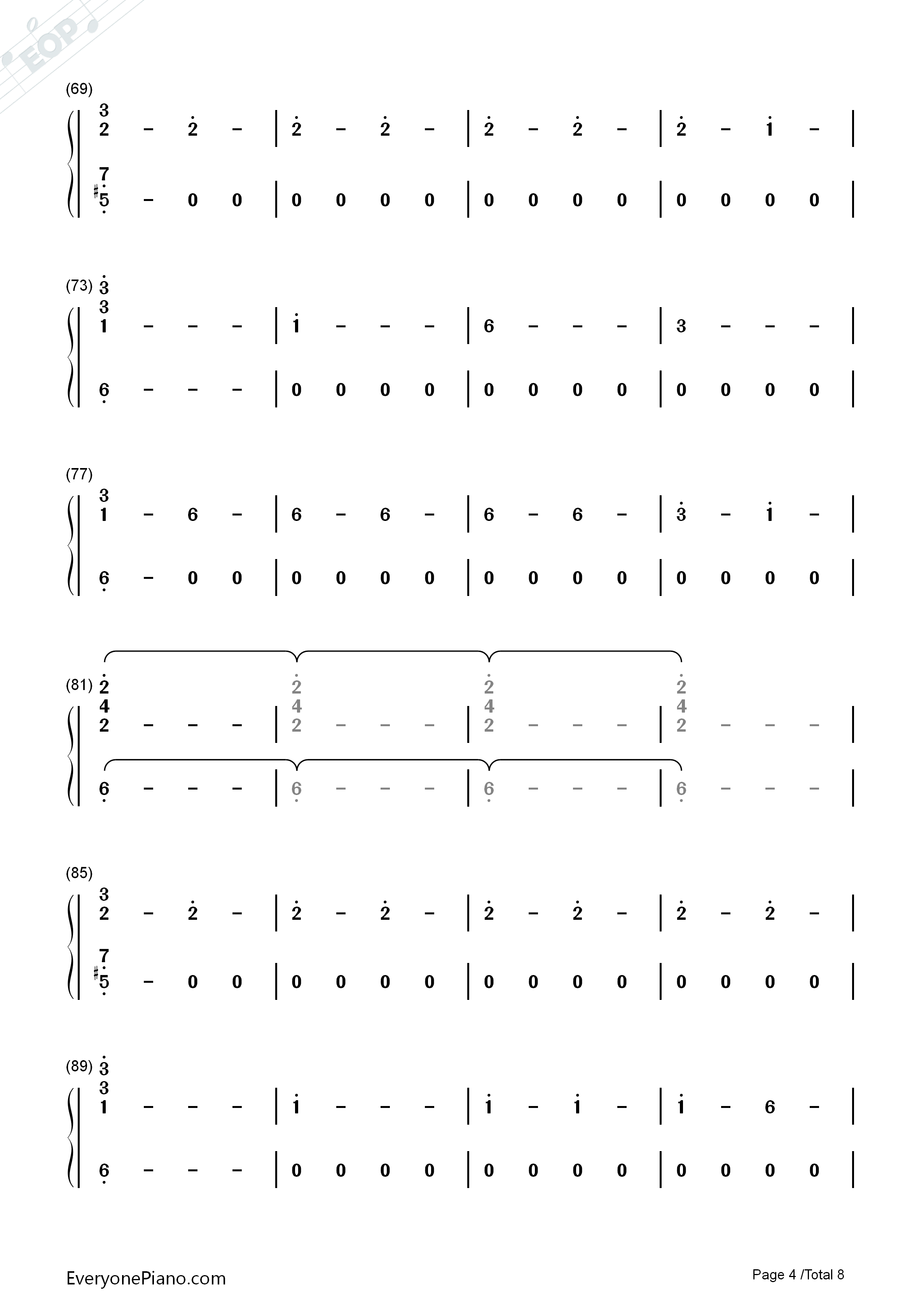 Corazón钢琴简谱-Maluma演唱4