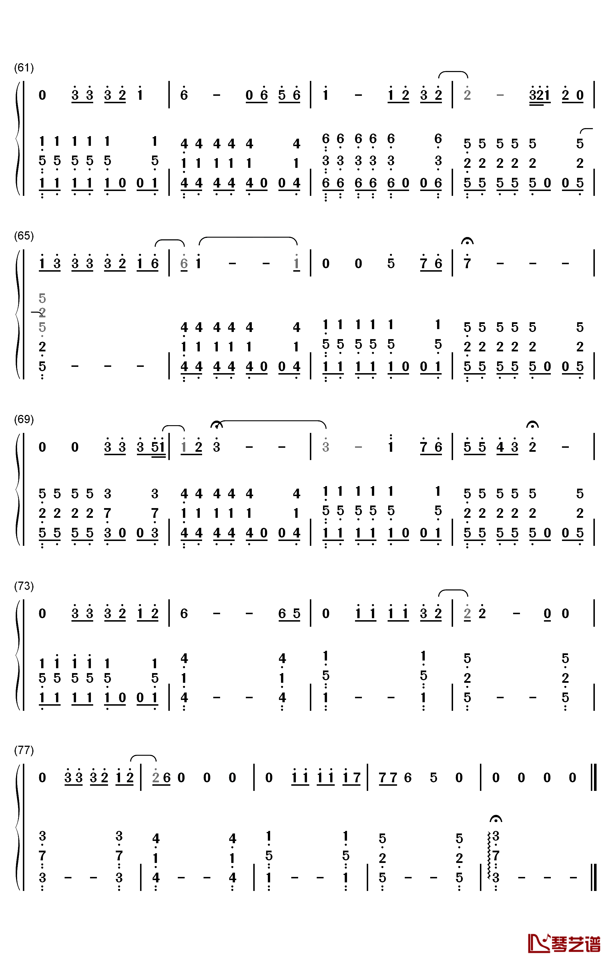 Wanted钢琴简谱-数字双手-OneRepublic4