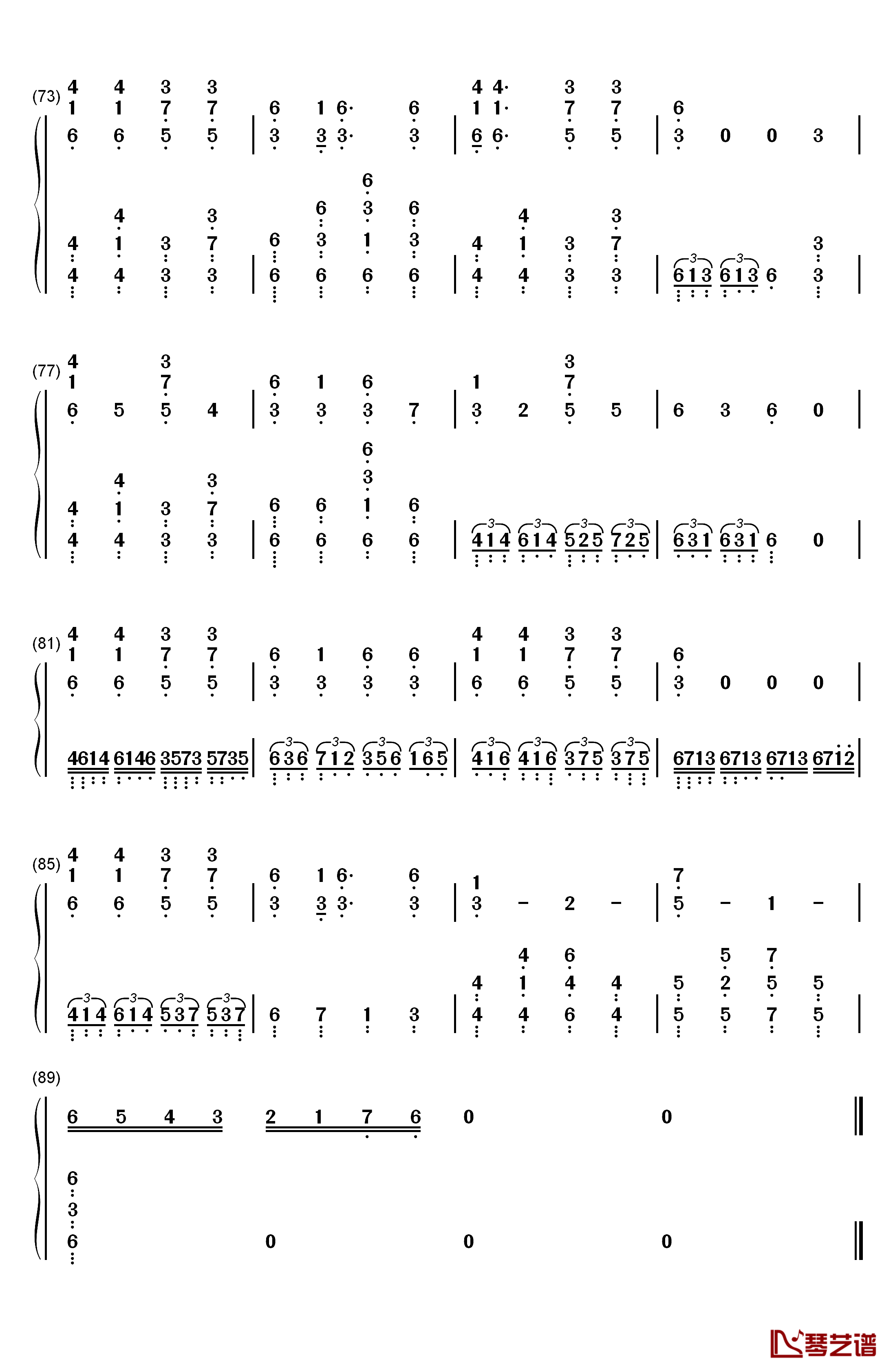 Spooky Scary Skeletons钢琴简谱-数字双手-Andrew Gold5