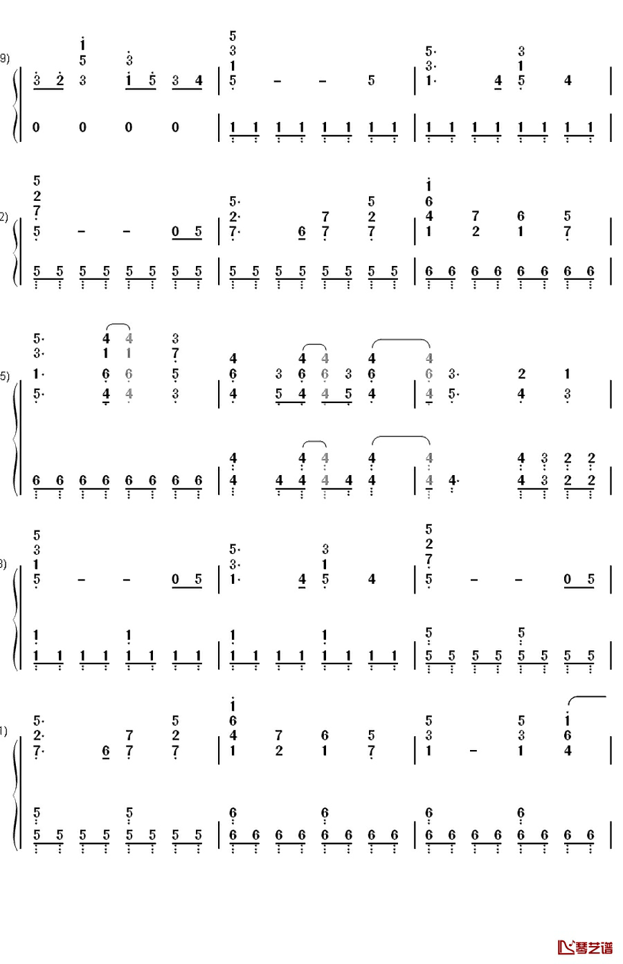 Can Do钢琴简谱-数字双手-GRANRODEO2