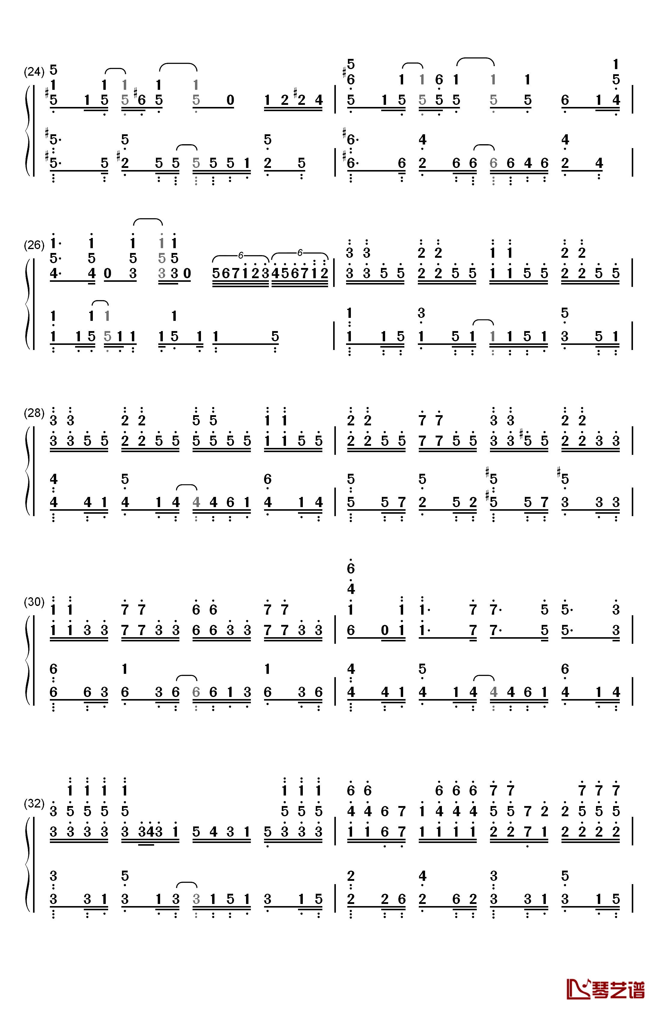 Lasting Memories钢琴简谱-数字双手-田村由香里-曲谱网