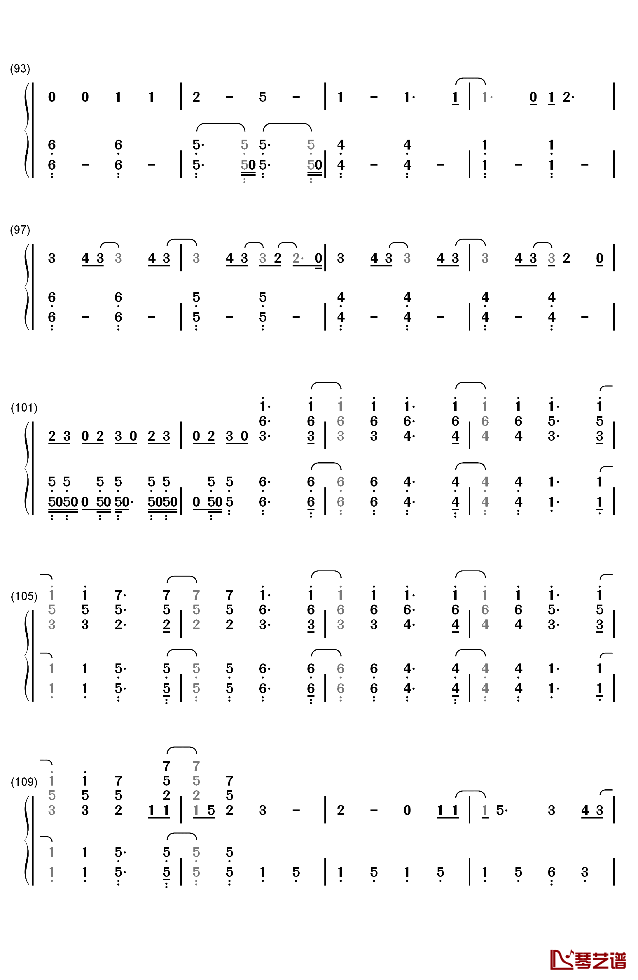 Still Breathing钢琴简谱-数字双手-Green Day5