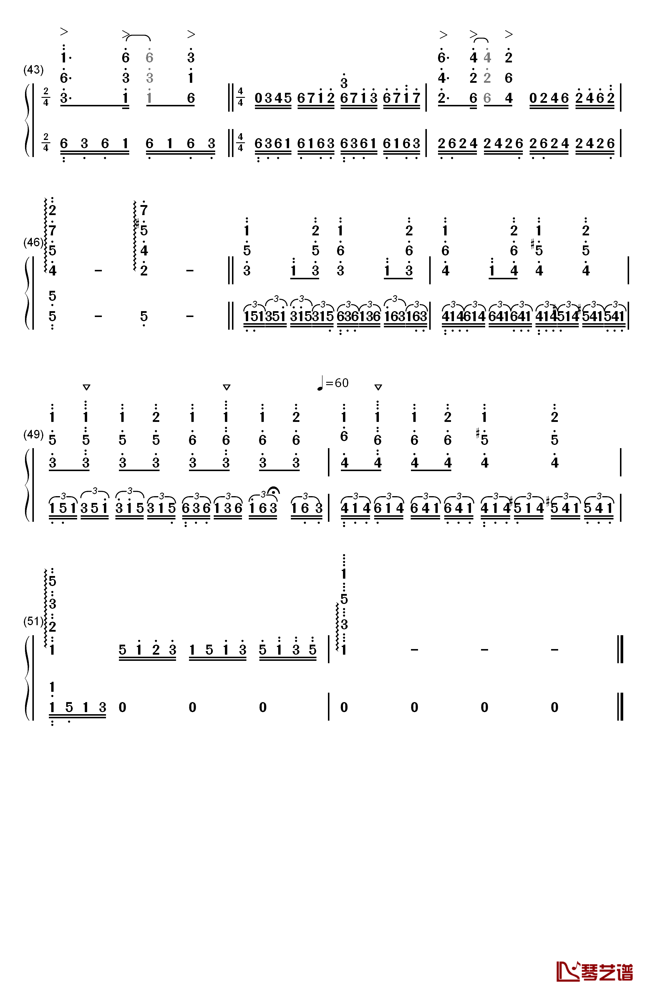 人鬼情未了钢琴简谱-数字双手-理查德·克莱德曼4