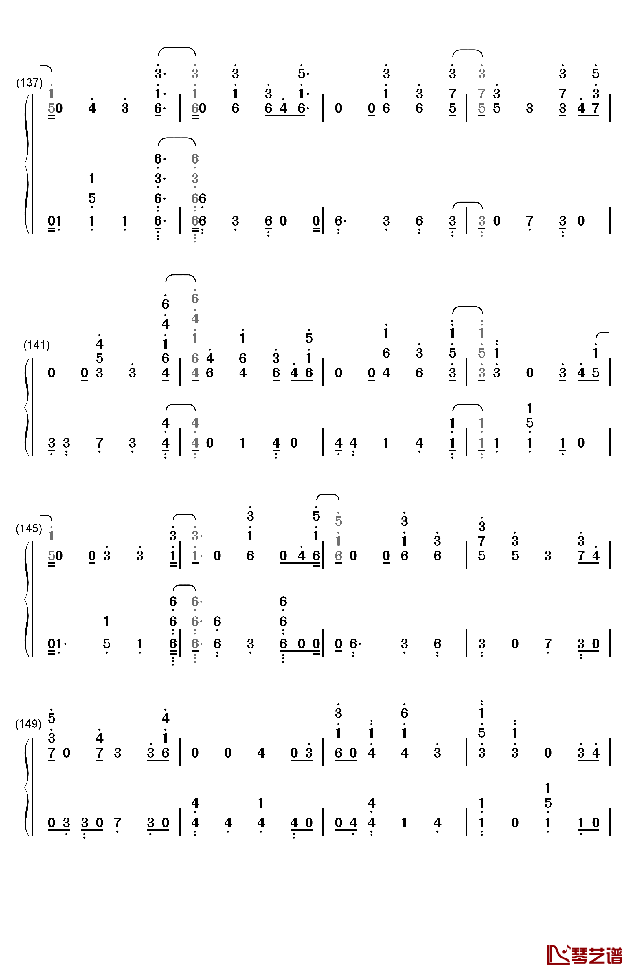 I'm Still Here钢琴简谱-数字双手-Sia8